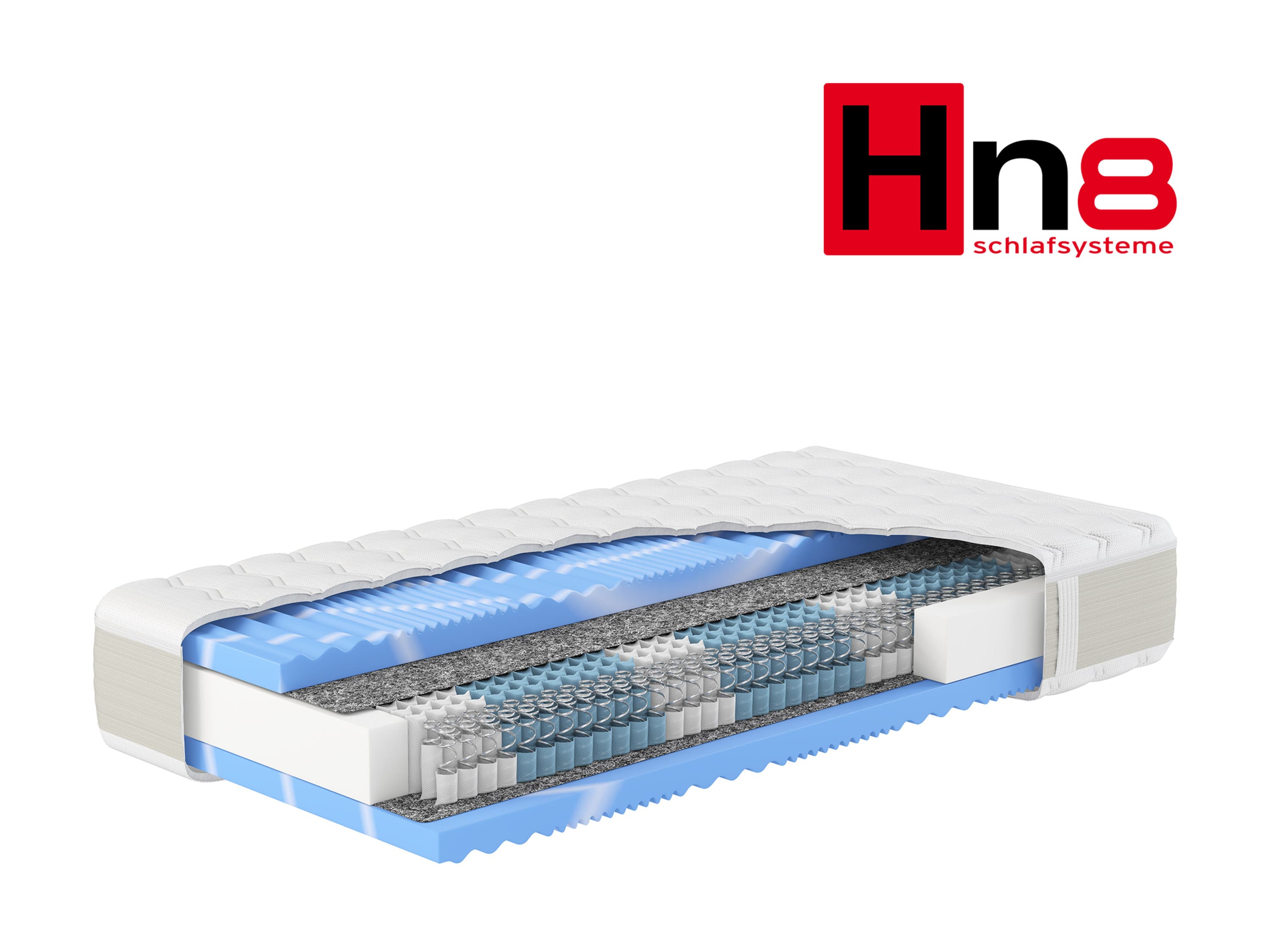 Hn8 Schlafsysteme 7-zónový taštičkový matrac XXL Gelstar T-1000 (H2, 100 x 200)