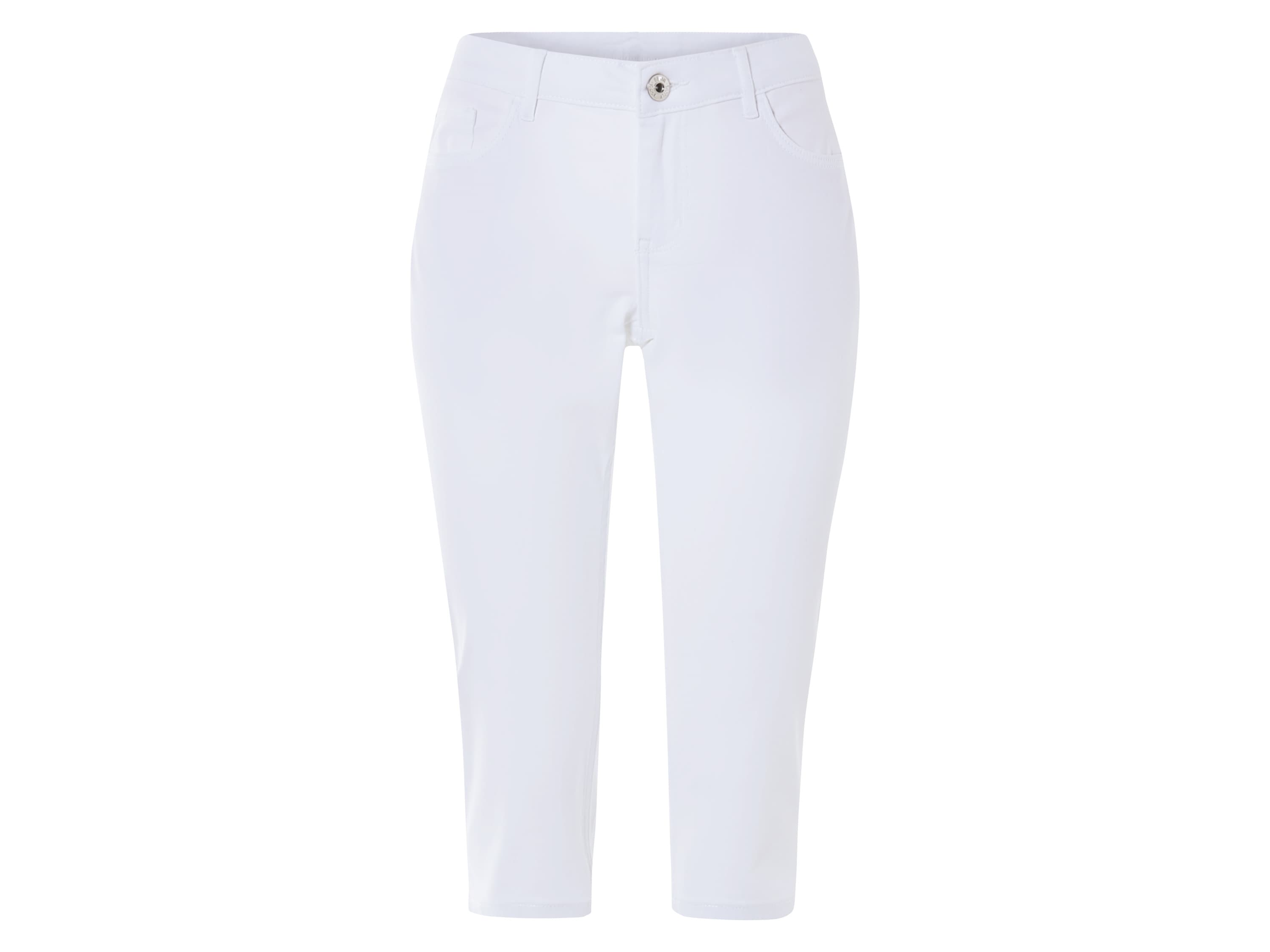 ESMARA® Dámske capri džínsy (biela, 34)