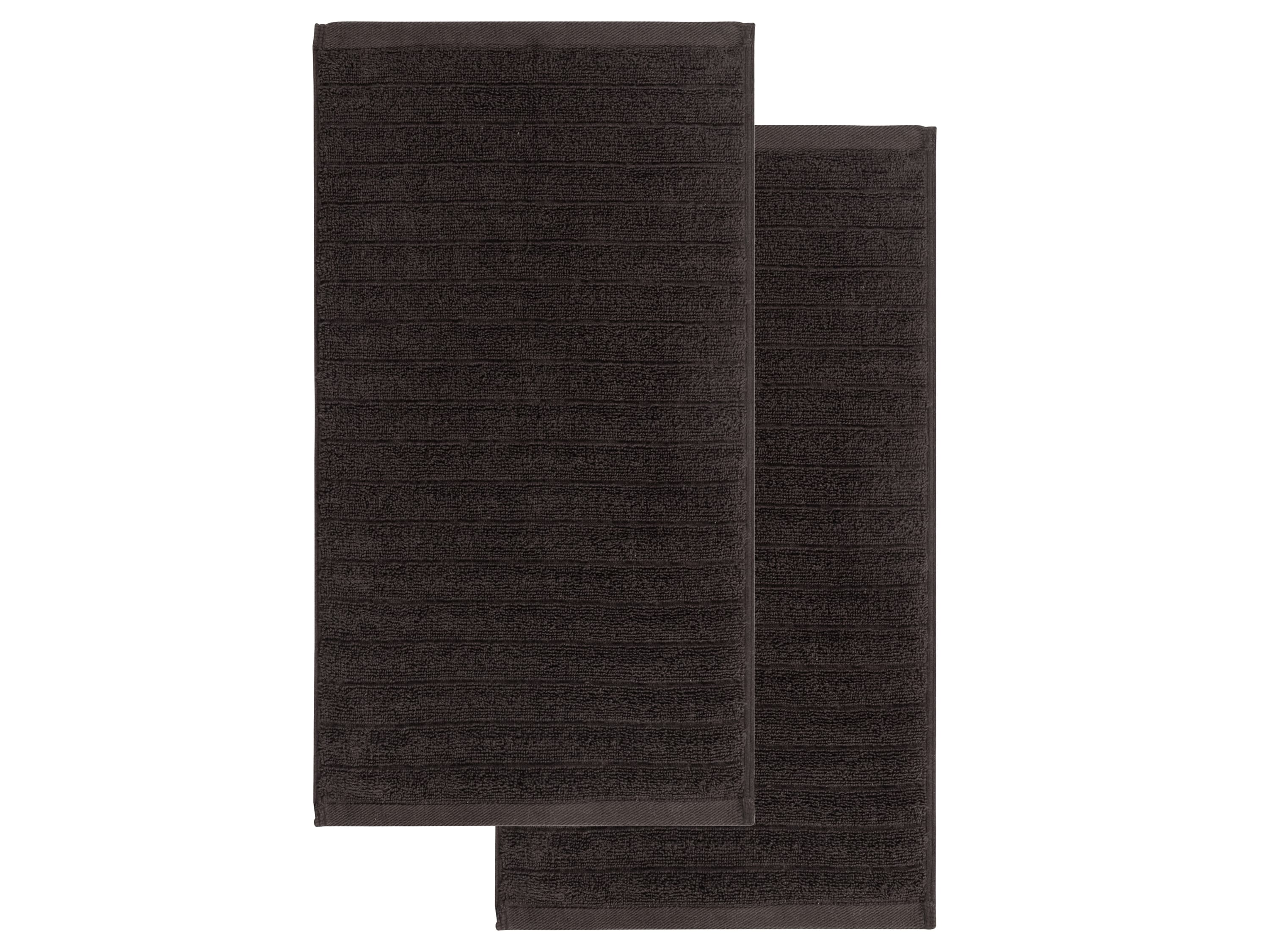 LIVARNO home Froté uteráky, 50 x 100 cm, 2 kusy (sivá)
