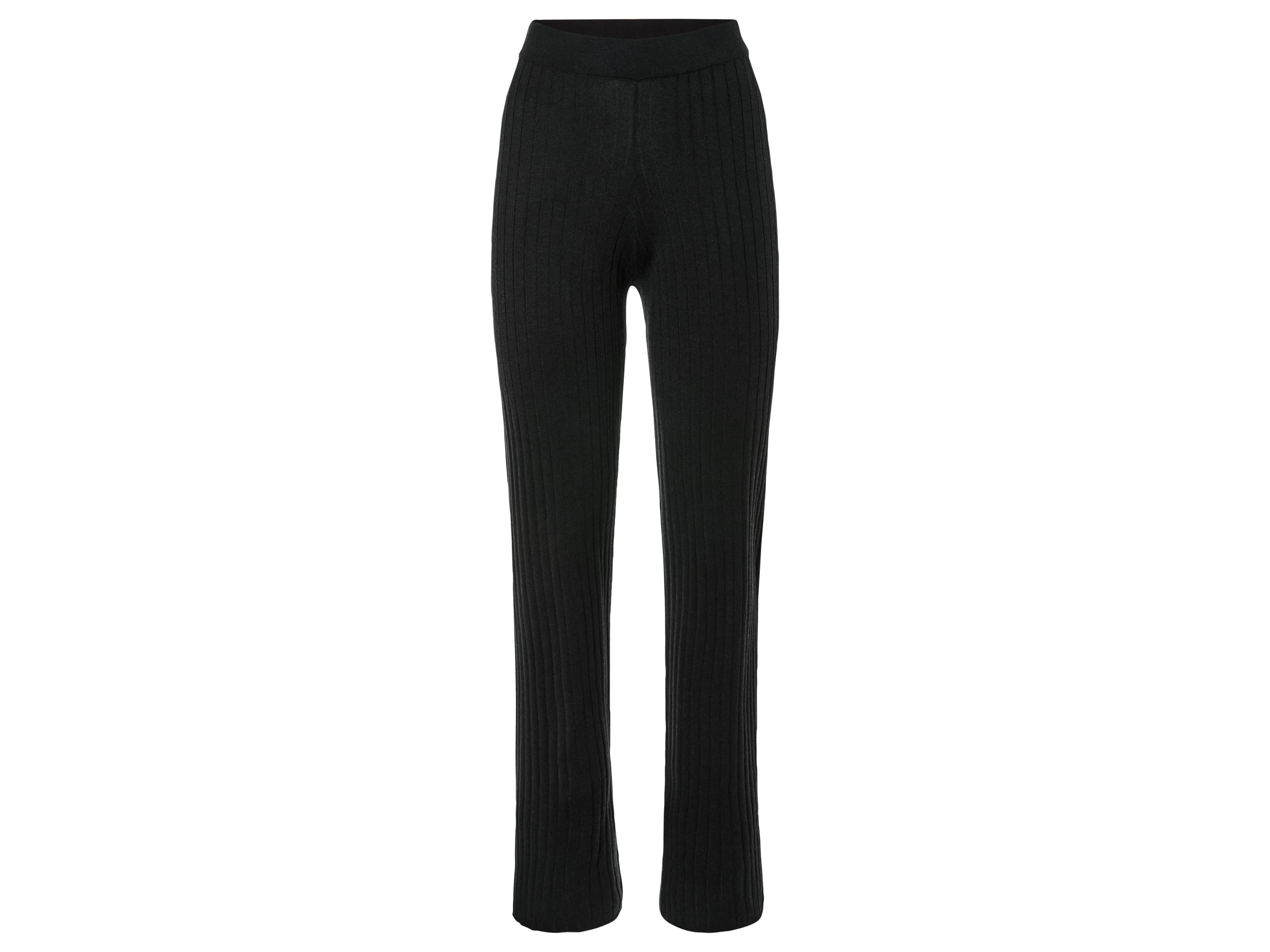 esmara® Dámske tepláky z jemnej pleteniny (XS (32/34), čierna) 1