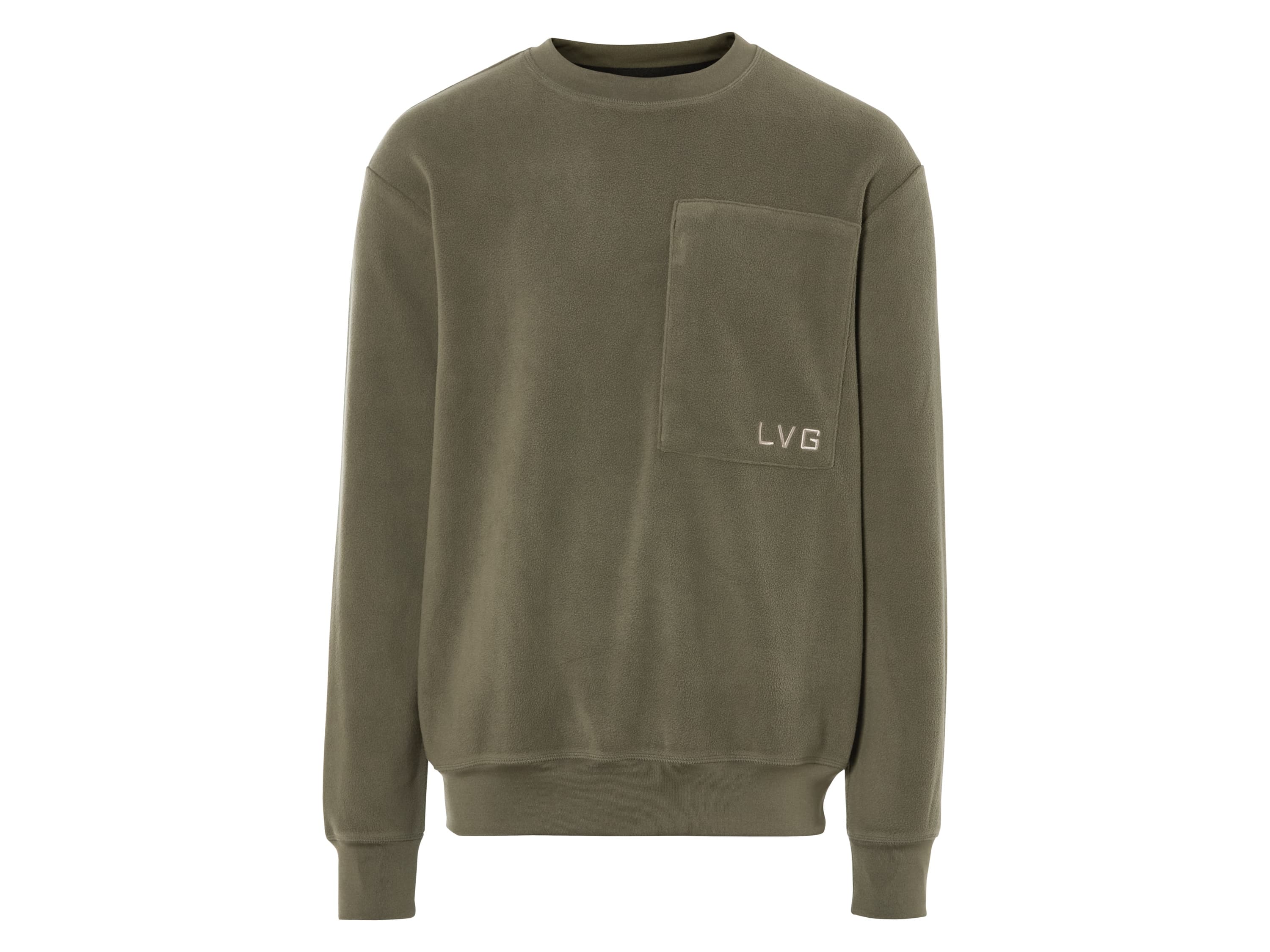 LIVERGY® Pánska flísová mikina (S (44/46), kaki) 1