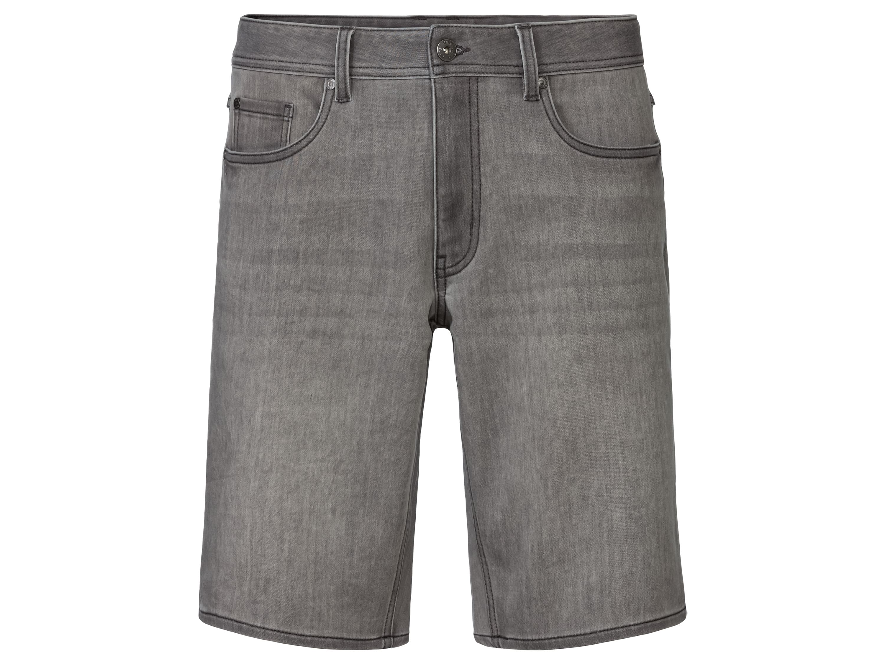 LIVERGY® Pánske rifľové bermudy (48, bledosivá) 1