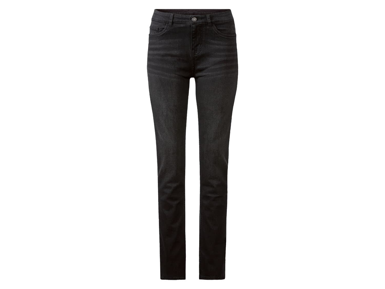 esmara® Dámske rifle „Slim Fit" (normálna dĺžka, čierna, 36)