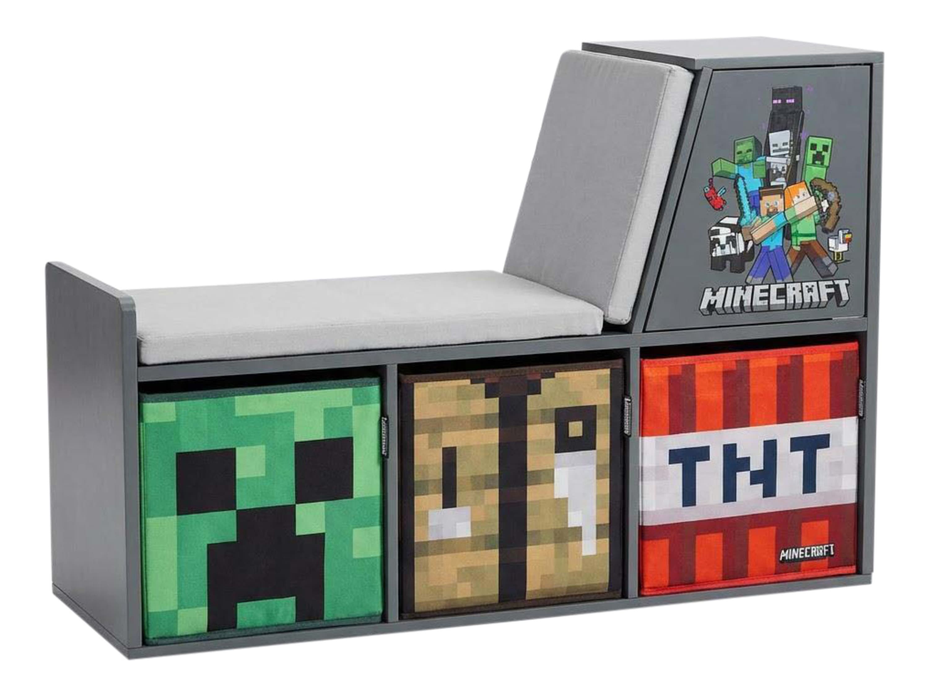 MINECRAFT Lavica a regál na knihy 2 v 1 1