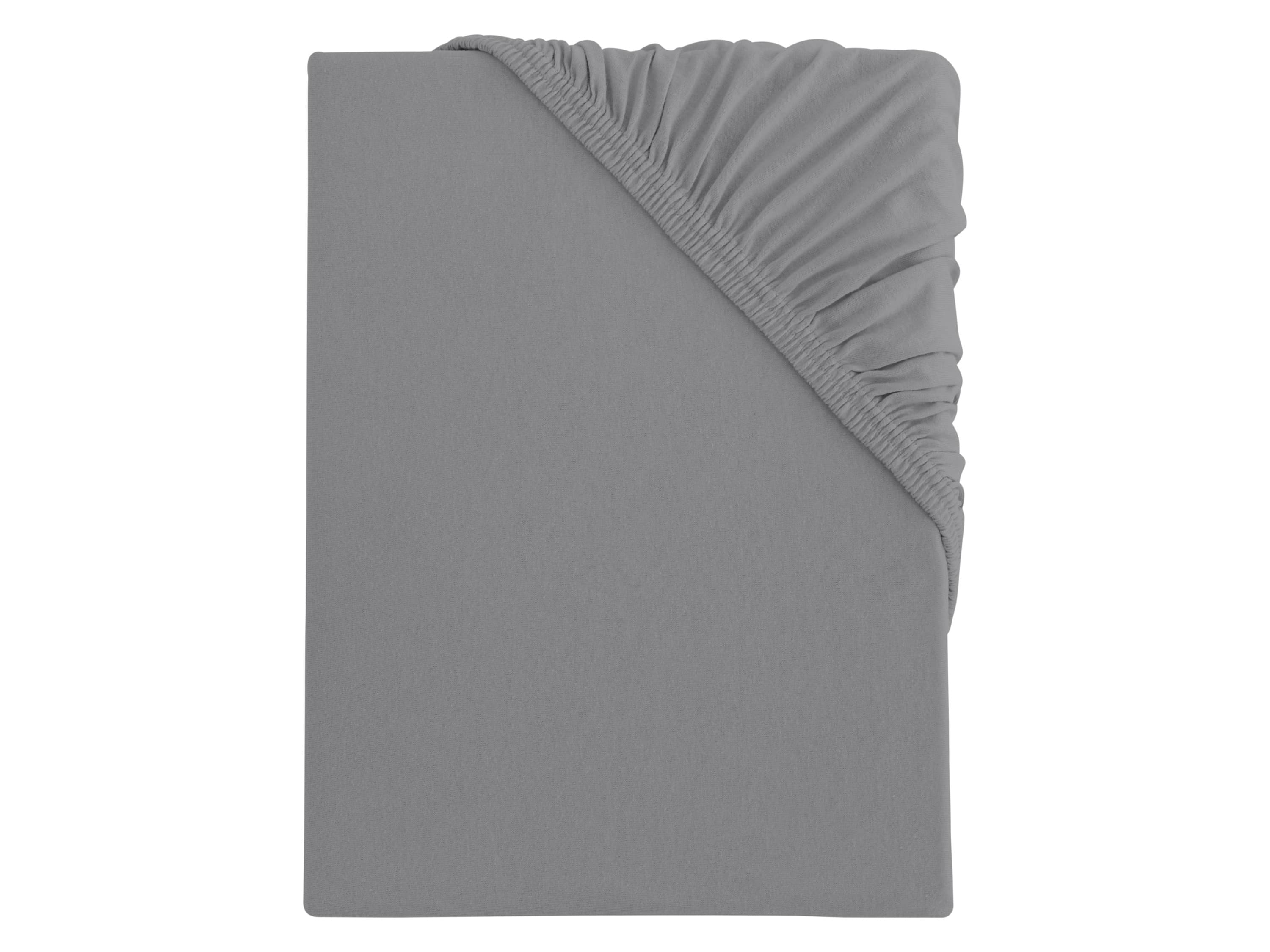 S.OLIVER Bi-elastická džersejová napínacia plachta, 90-100 x 200 cm (sivá) 1