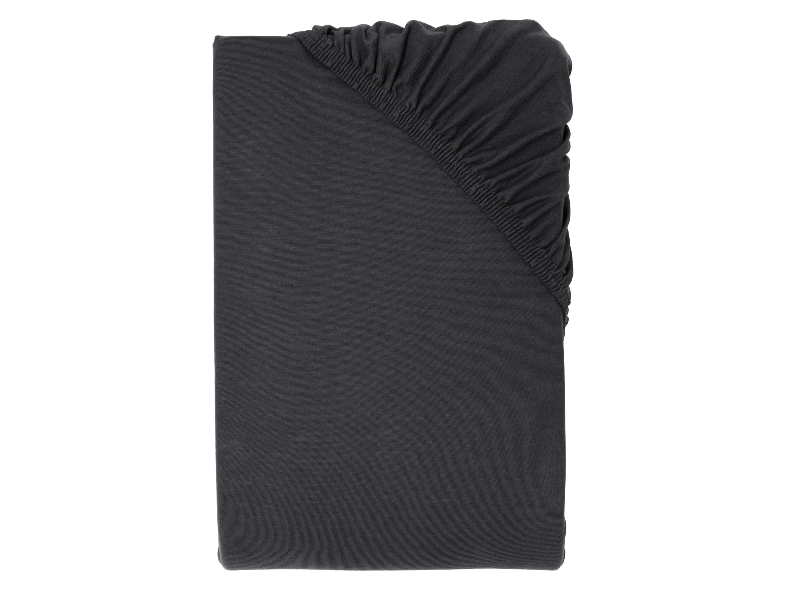 LIVARNO® Napínacia džersejová plachta, 90 – 100 x 200 cm (antracitová)