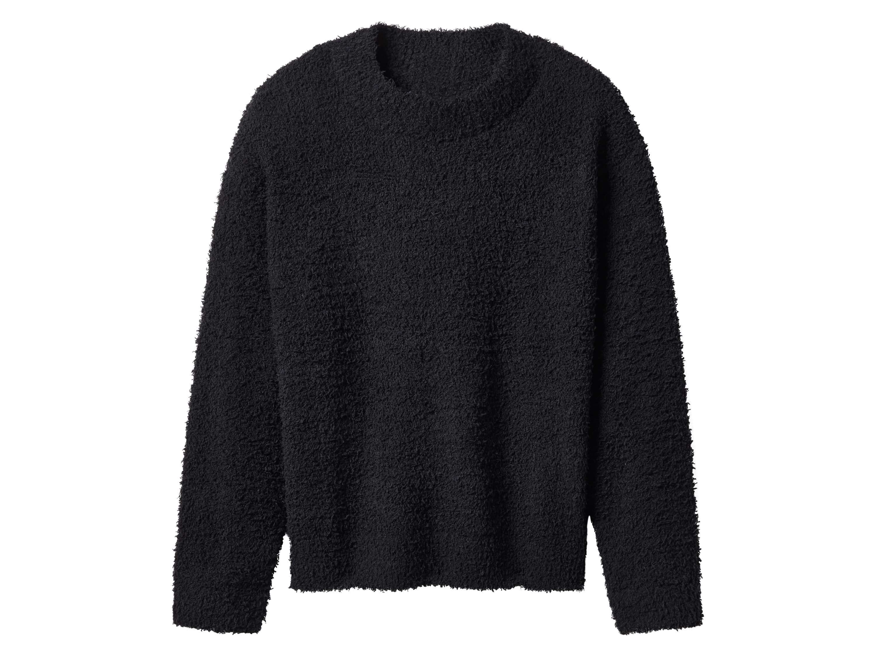 esmara® Dámsky plyšový pulóver (čierna, S (36/38))
