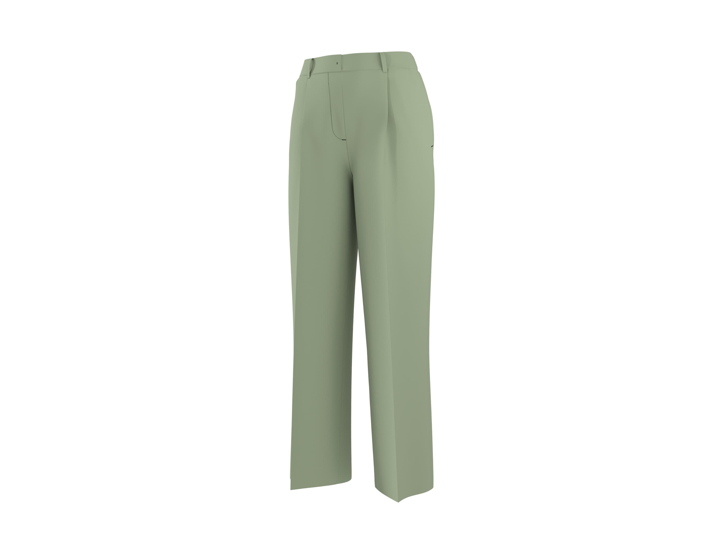 esmara® Dámske nohavice „Wide-Leg“ (zelená, M)