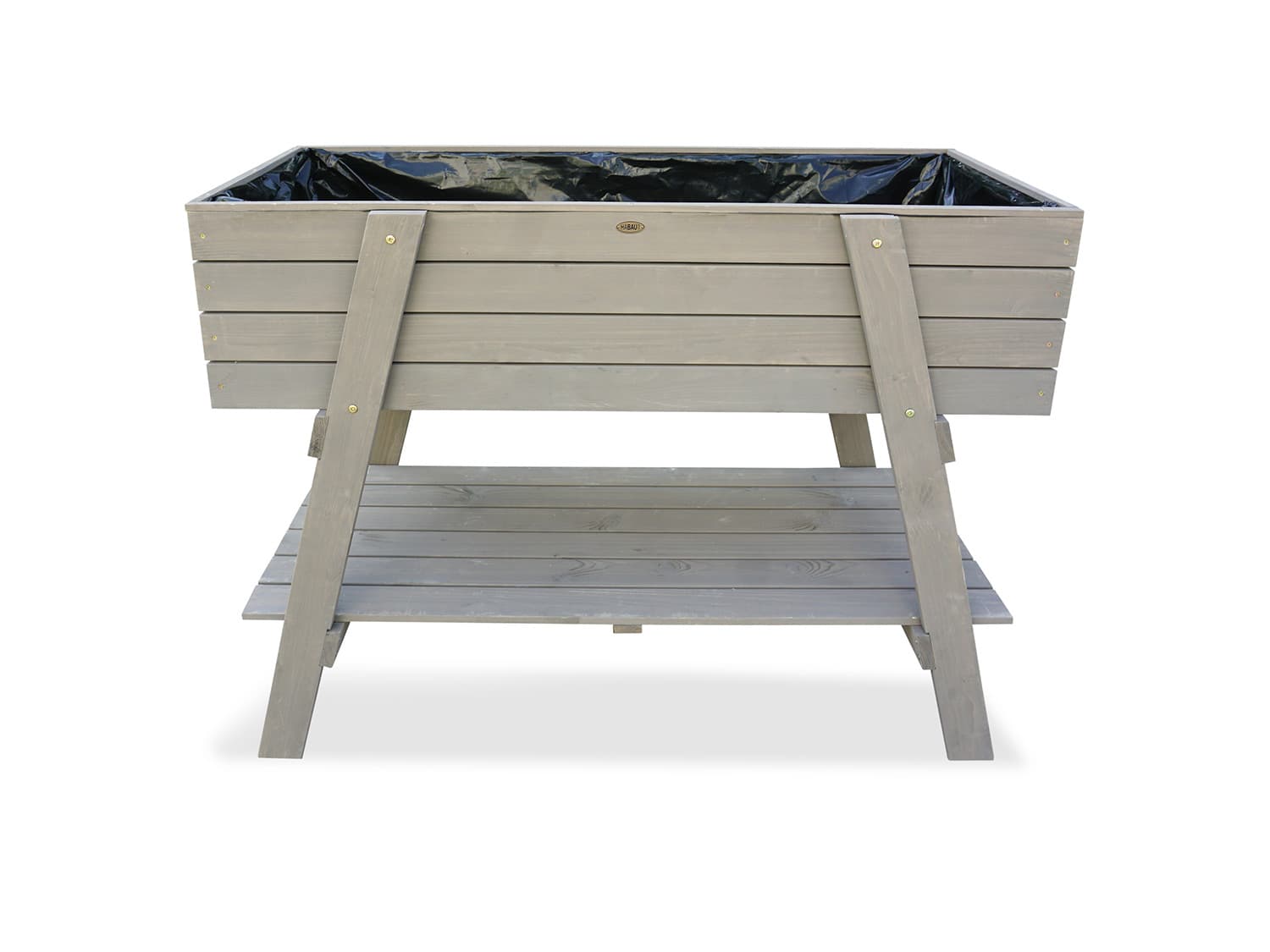 HABAU Vyvýšený záhon Alina, 115 x 45 x 89,5 cm, sivý