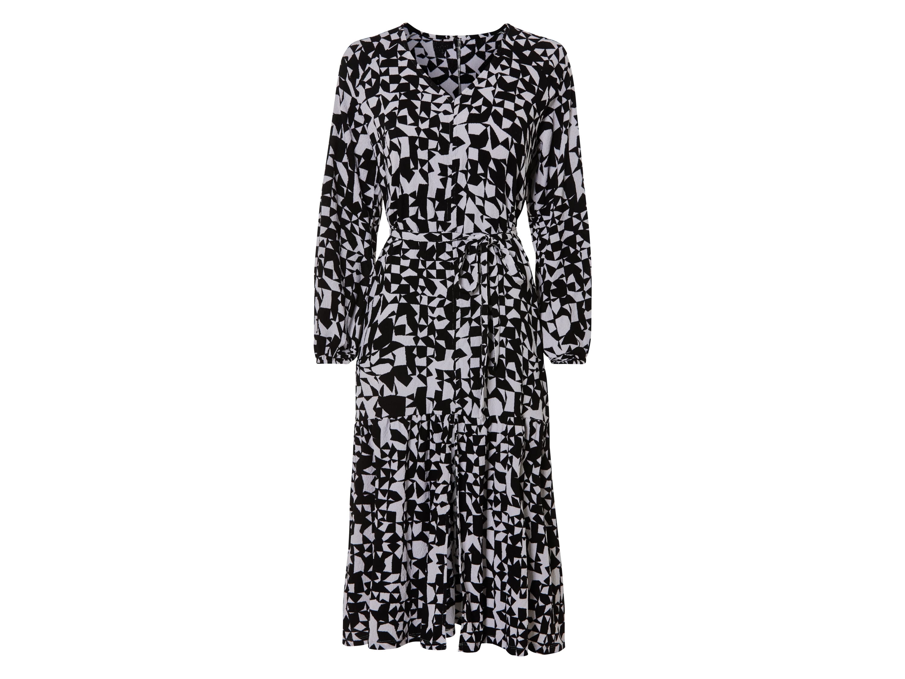 esmara® Dámske midi šaty (čierna, S (36/38))