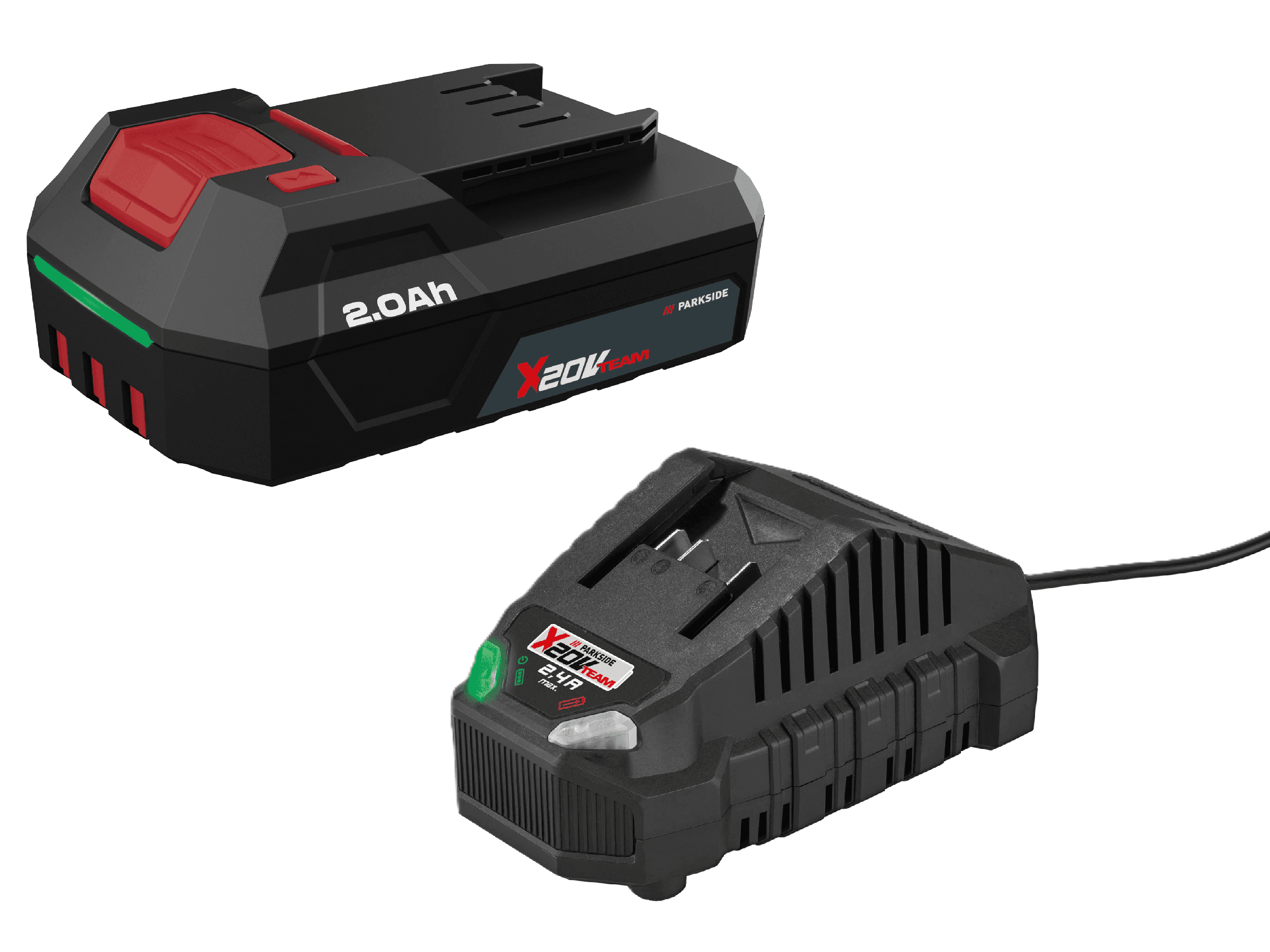PARKSIDE® Akumulátor 20 V/2 Ah + Nabíjačka 20 V/2,4 A 1