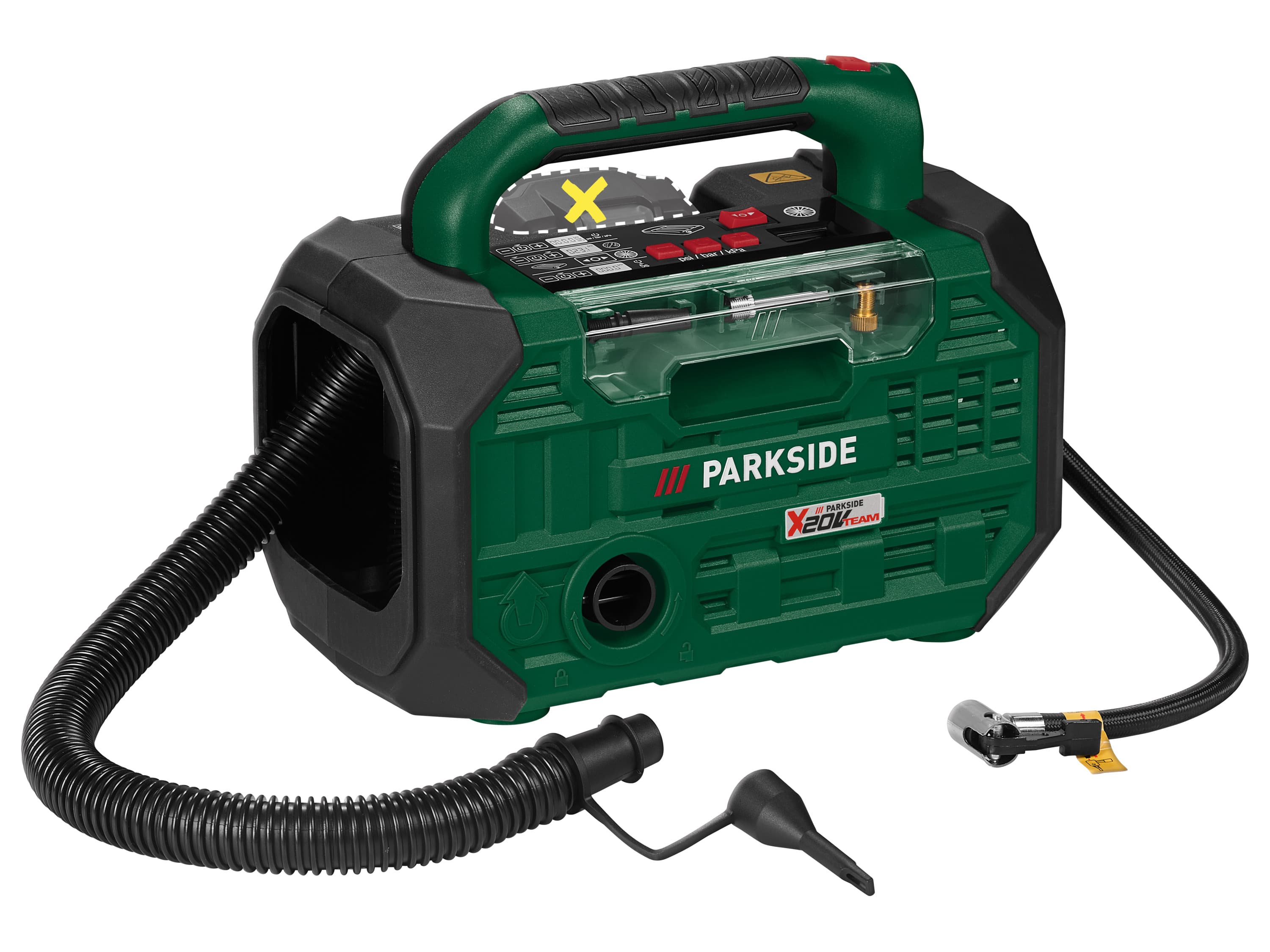 PARKSIDE® Aku kompresor a pumpa PKA 20-Li D3 – bez akumulátora 1
