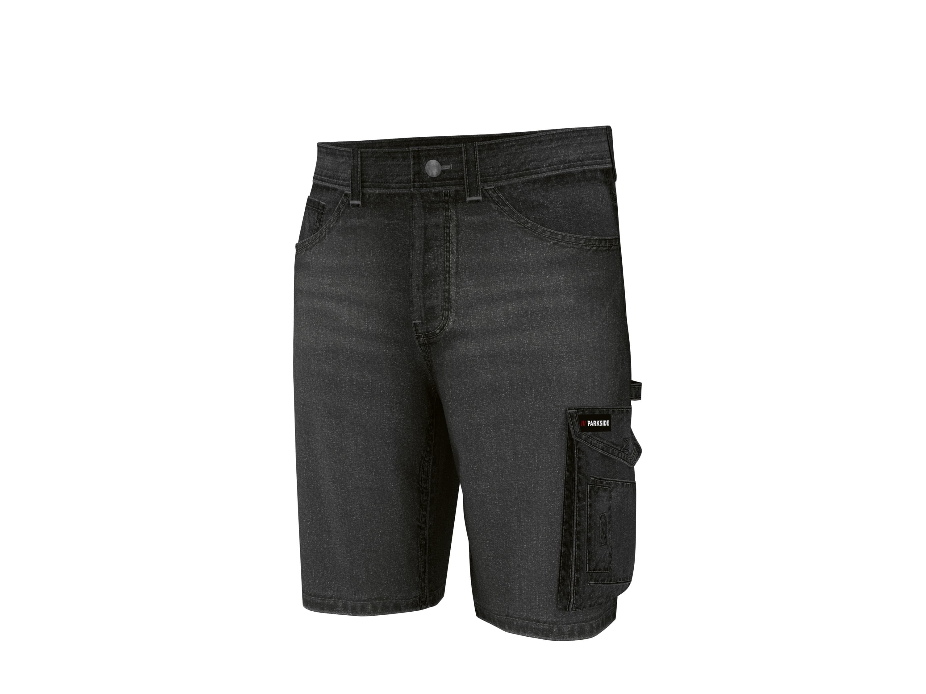 PARKSIDE® Pánske džínsové pracovné šortky (antracitová, 48)