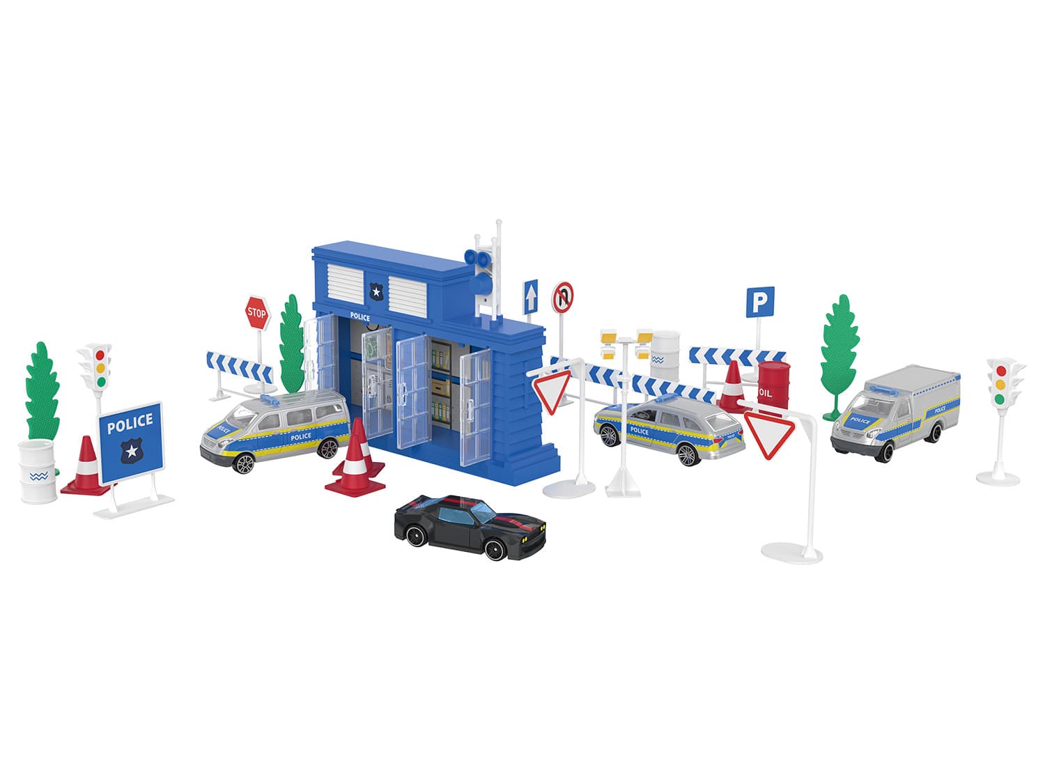 Playtive Racers, 30-dielna súprava (policajná stanica) 1