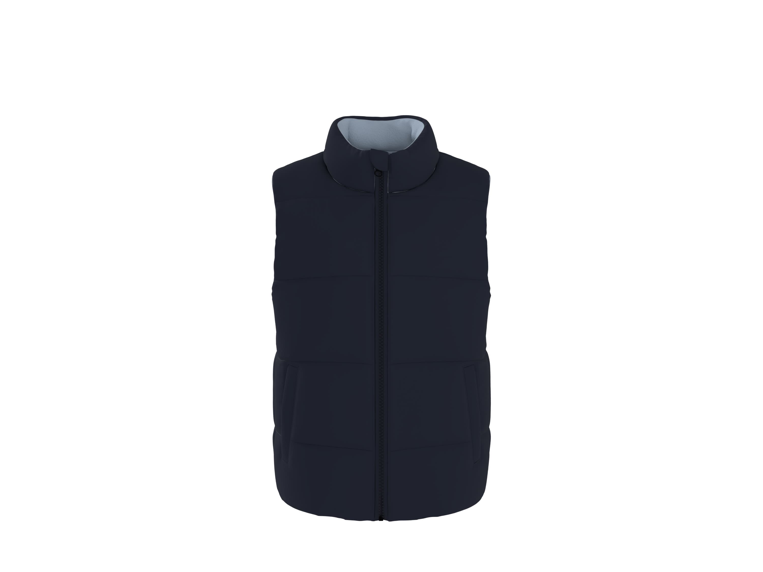 LUPILU® Detská obojstranná prešívaná vesta (navy modrá/bledomodrá, 122/128)