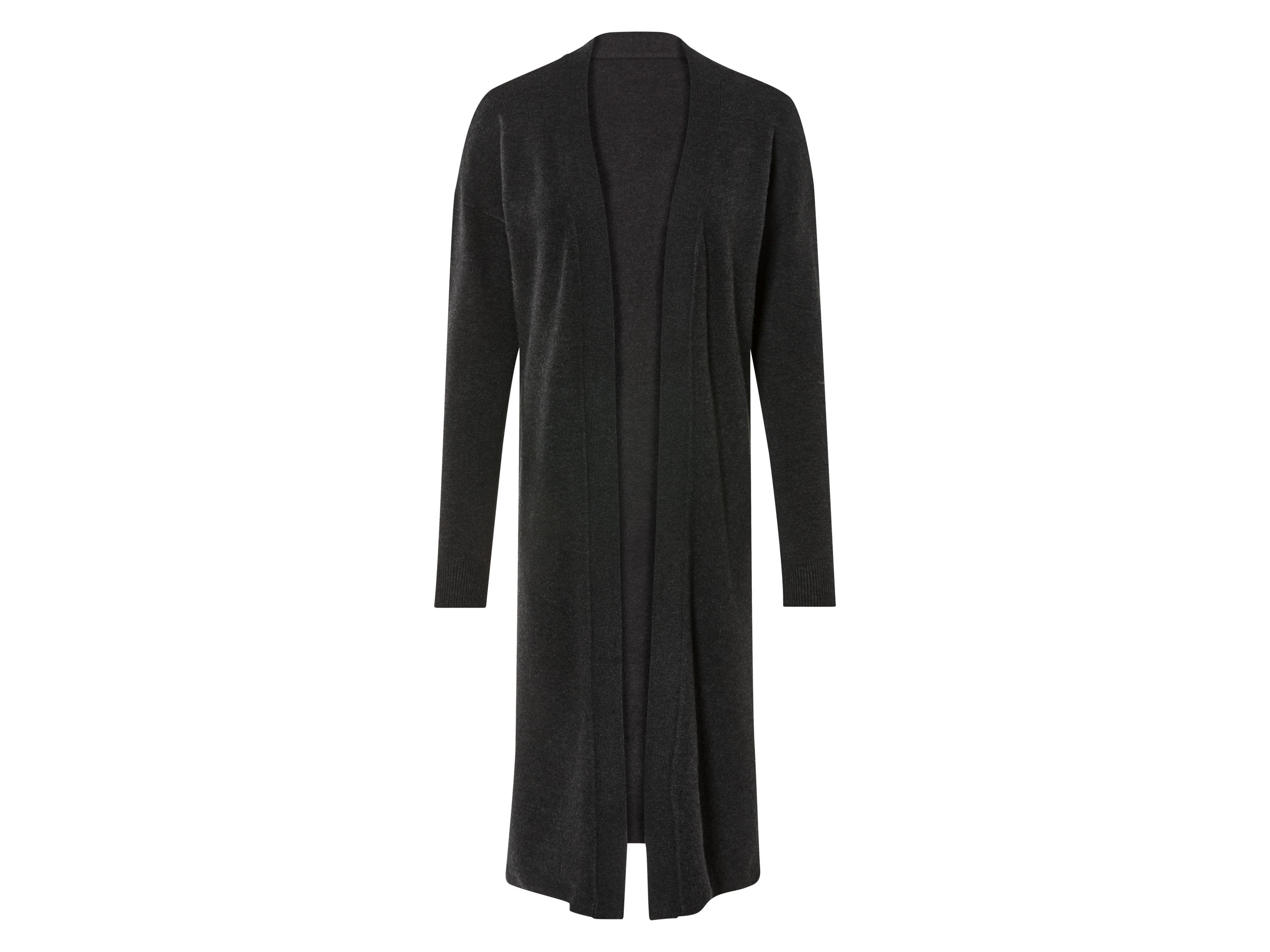esmara® Dámsky dlhý kardigán (čierna, XS (32/34)) 1