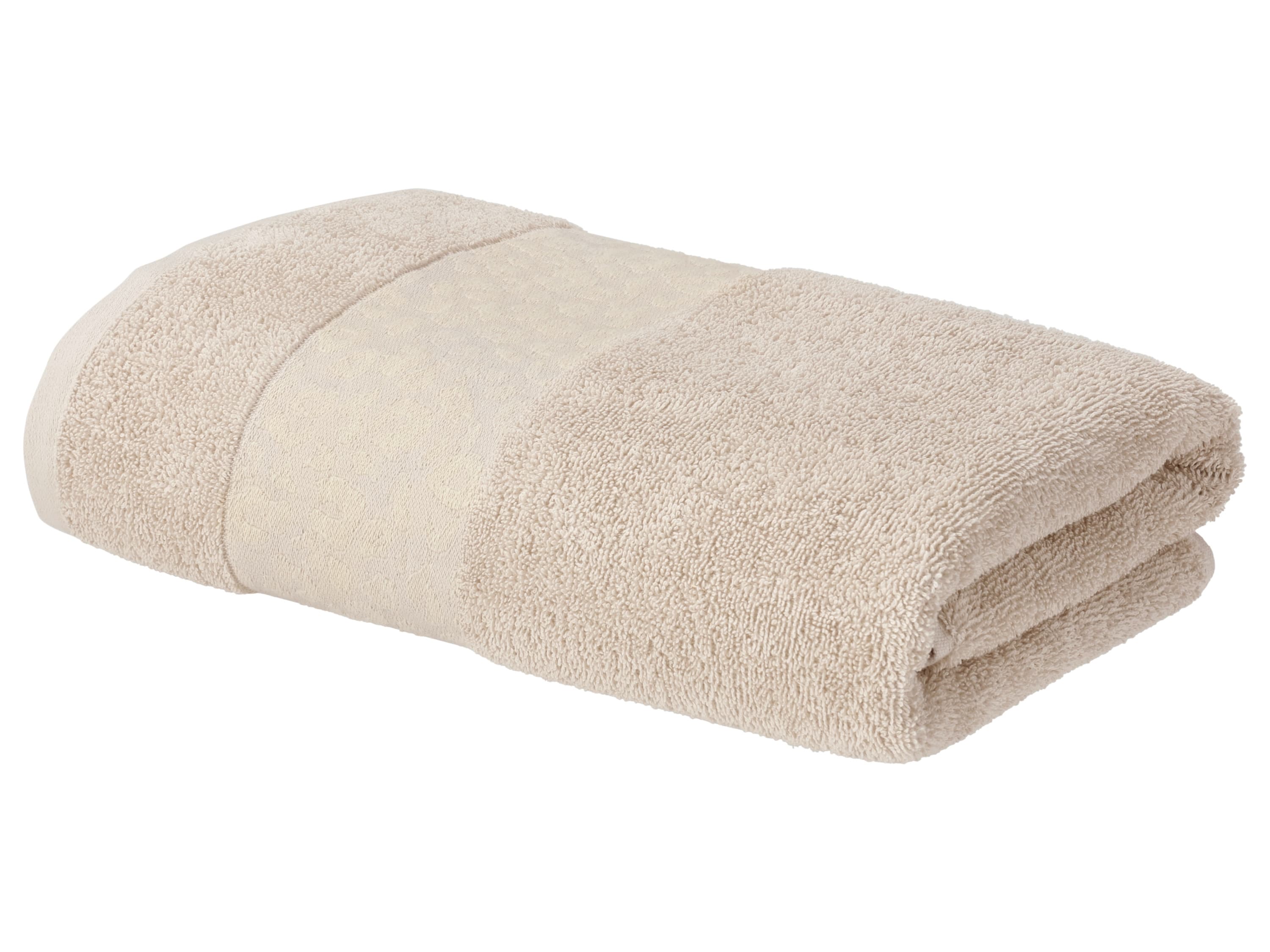 LIVARNO® Froté osuška, 70 x 140 cm (sivá/béžová so vzorom)