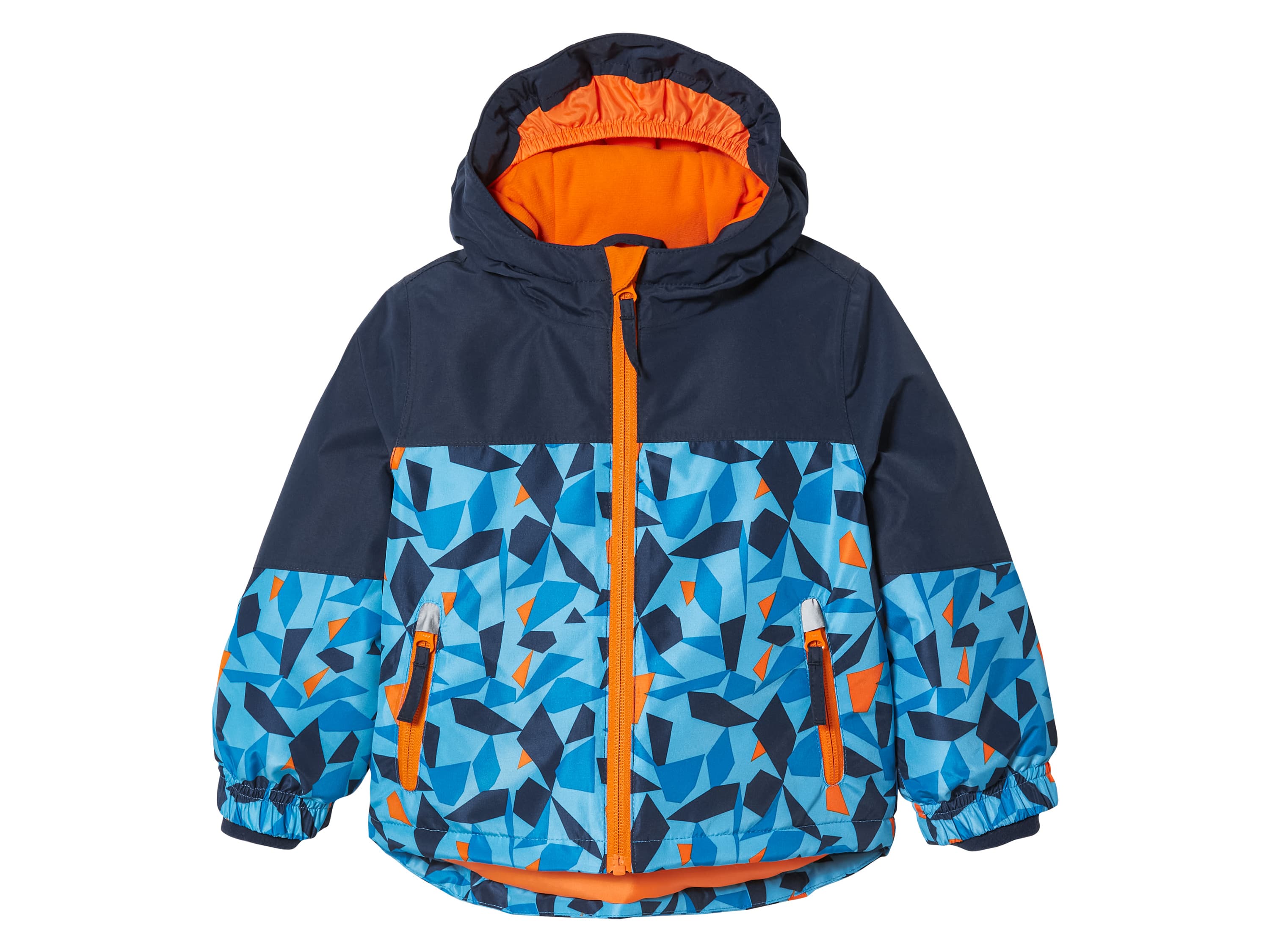 lupilu® Chlapčenská zimná bunda (vzor/navy modrá/oranžová/modrá, 86/92)