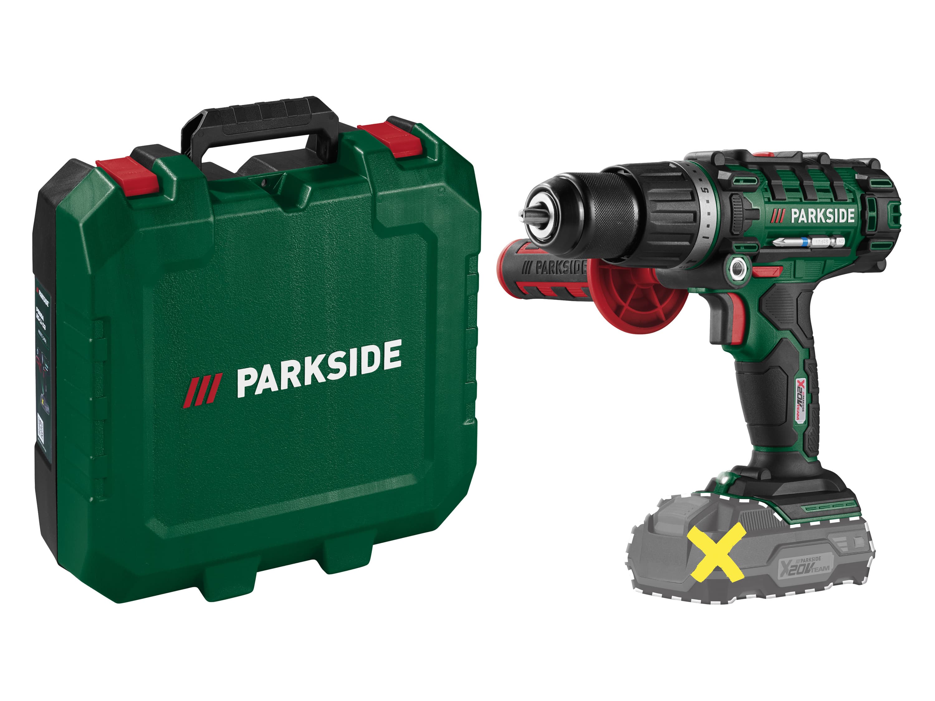 PARKSIDE® Aku príklepový vŕtací skrutkovač 20 V PSBSA 20-Li E4 – bez akumulátora 1