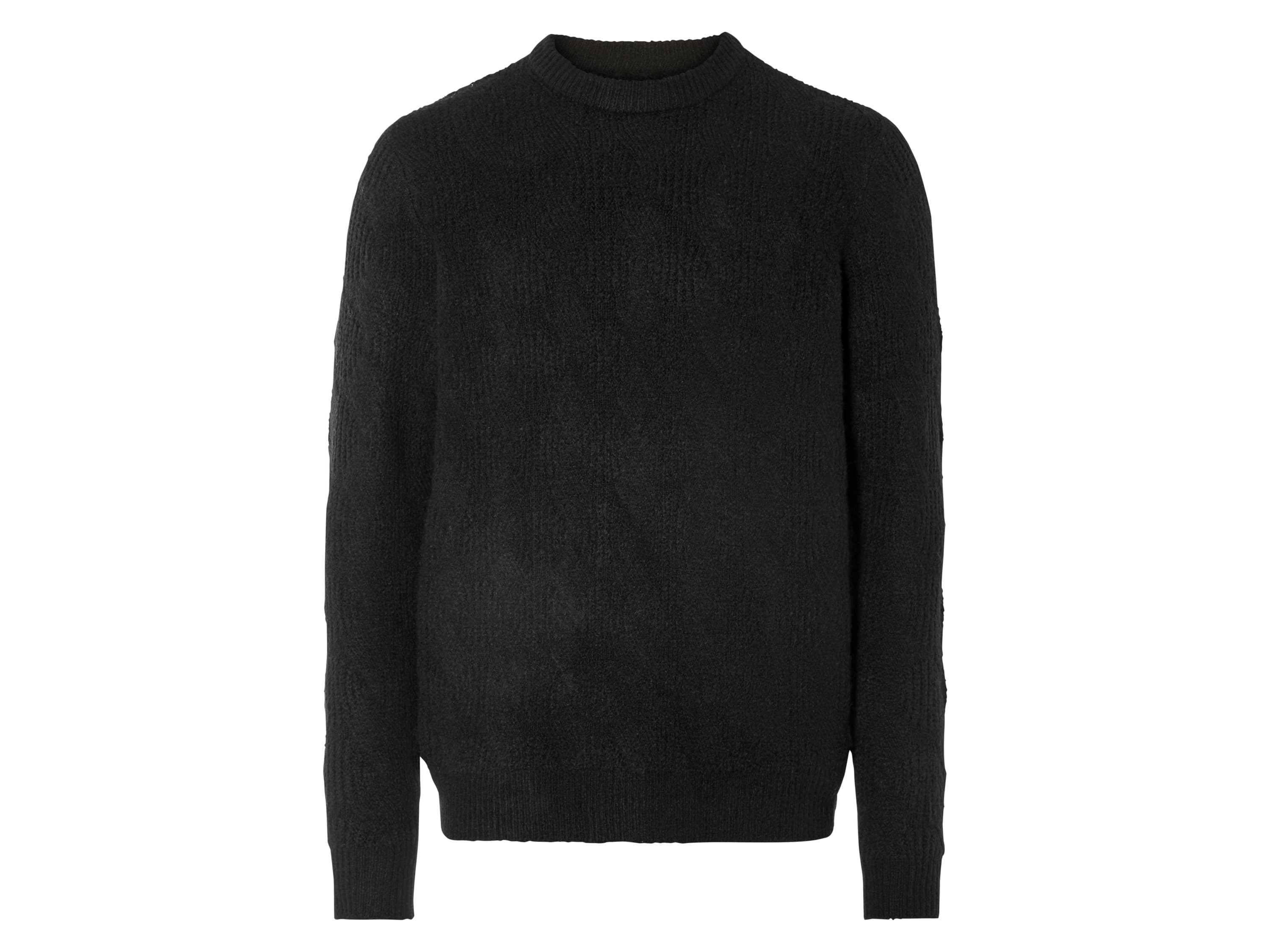 LIVERGY® Pánsky pletený pulóver (čierna, S (44/46)) 1