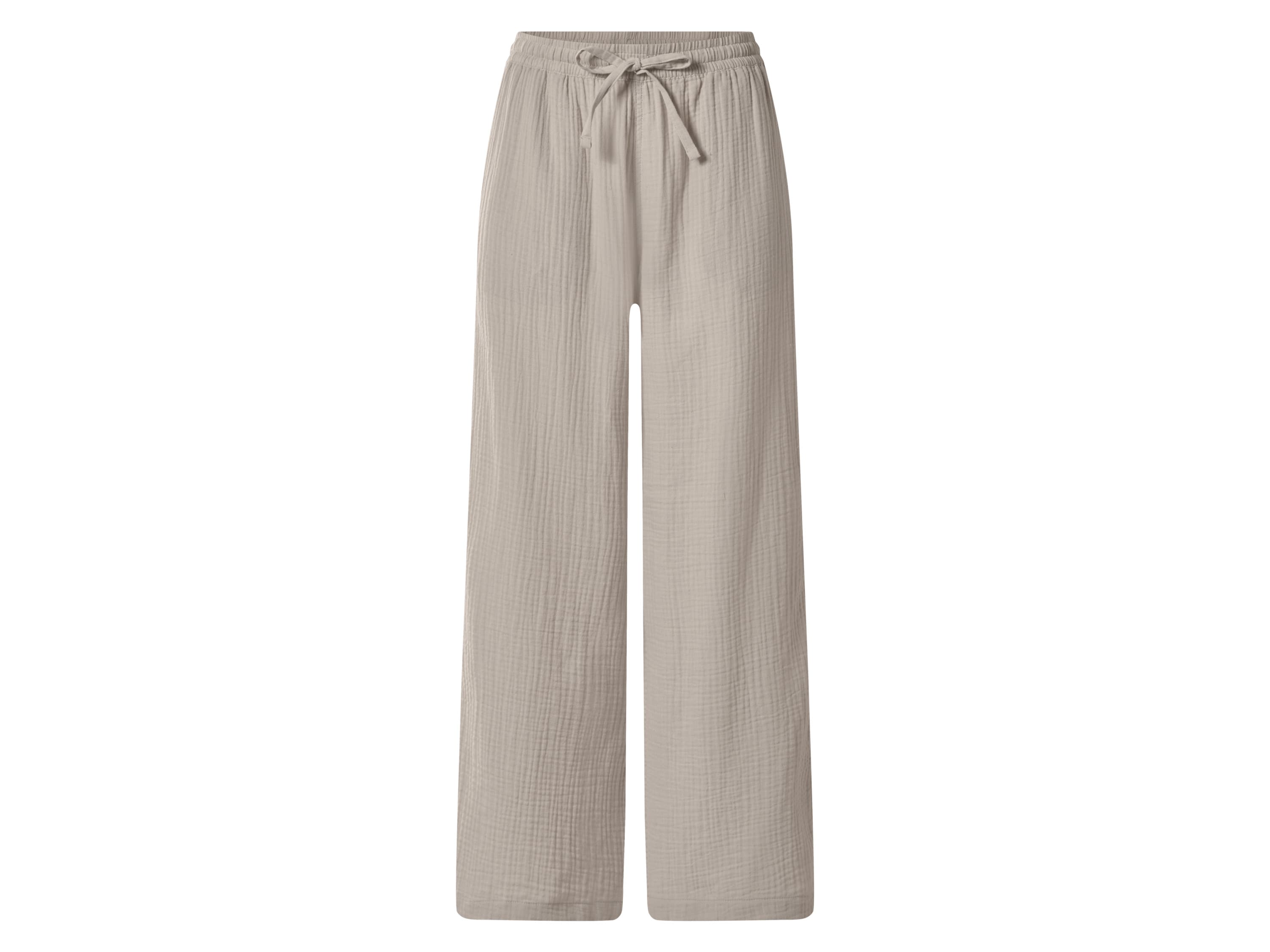esmara® Dámske mušelínové nohavice (béžová, XS (32/34))