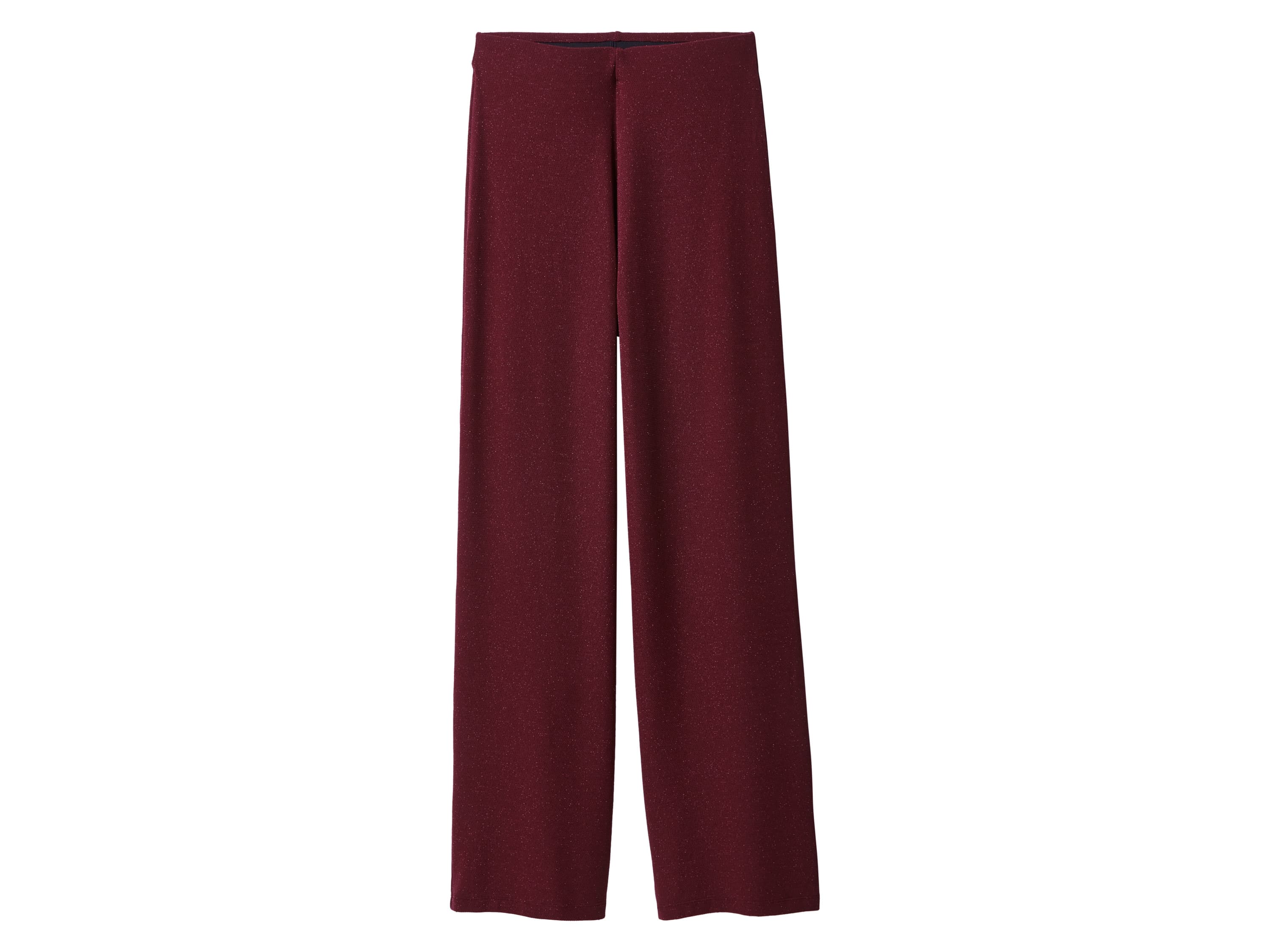 ESMARA® Dámske široké nohavice (bordová, S (36/38)) 1