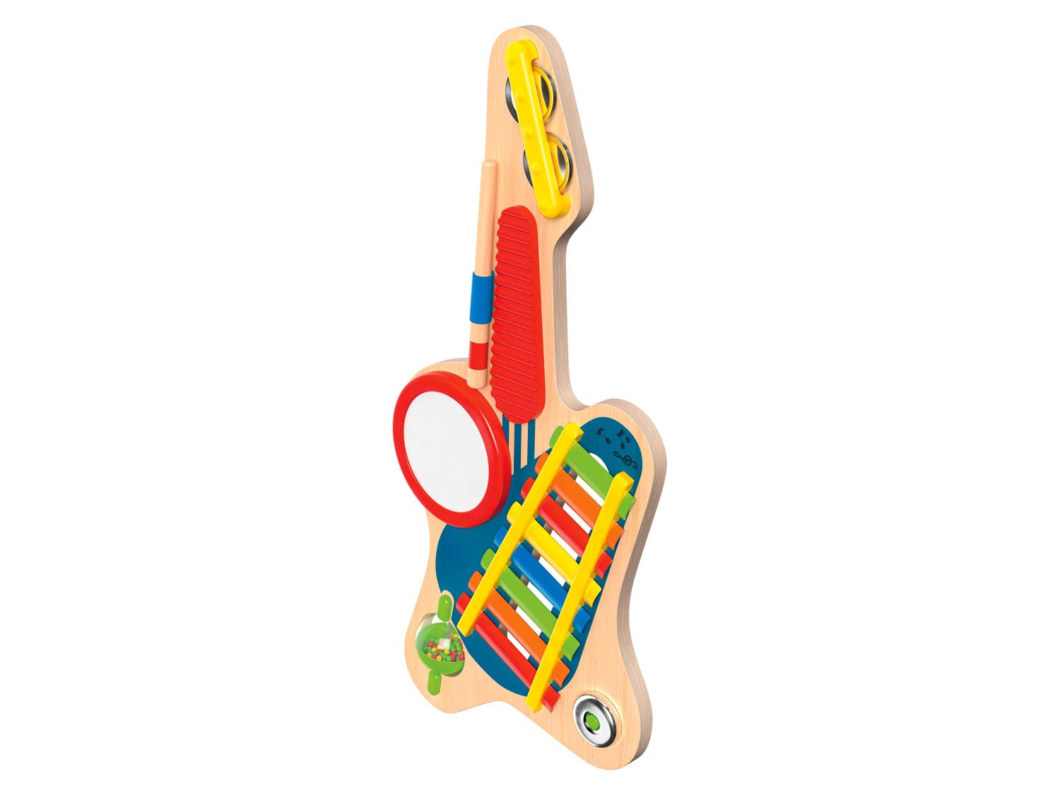 Playtive Drevený hudobný nástroj (gitara 6 v 1)