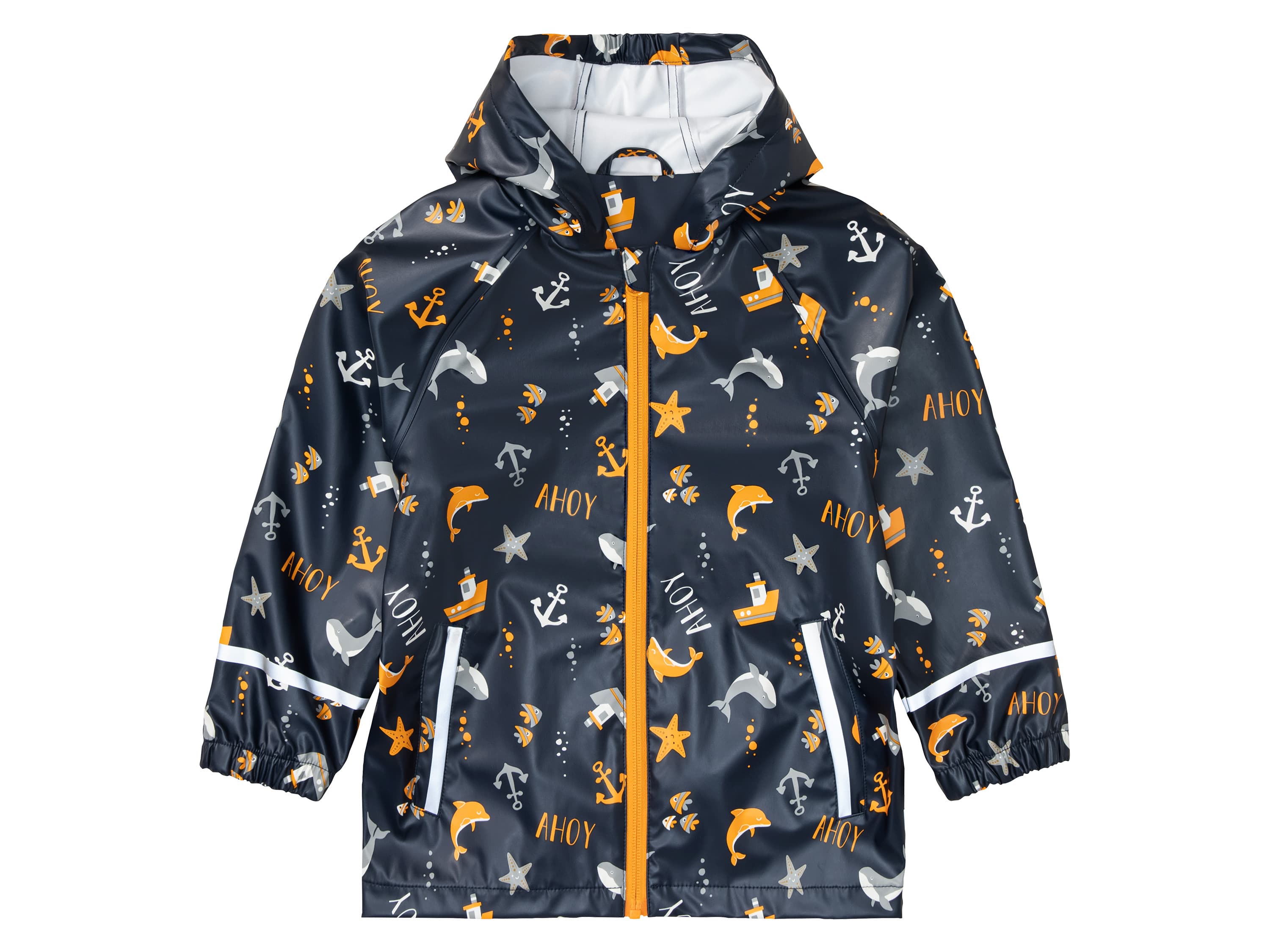 lupilu® Chlapčenská nepremokavá bunda (navy modrá/vzor, 86/92)