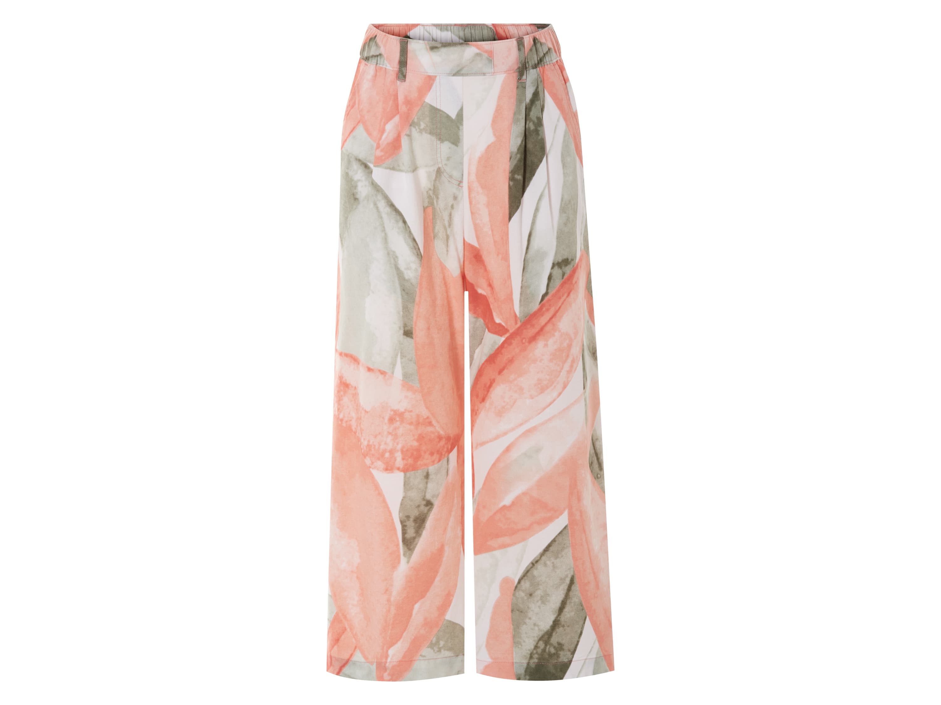 ESMARA® Dámske culotte nohavice s ľanom (kvety, 40) 1
