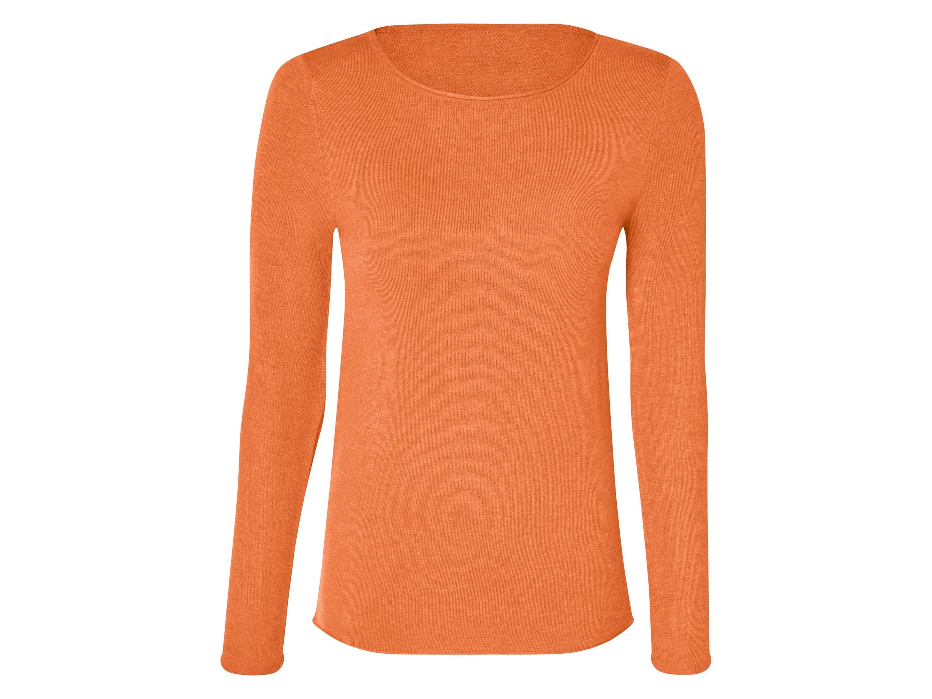 esmara® Dámsky pulóver z jemnej pleteniny (oranžová, M (40/42))