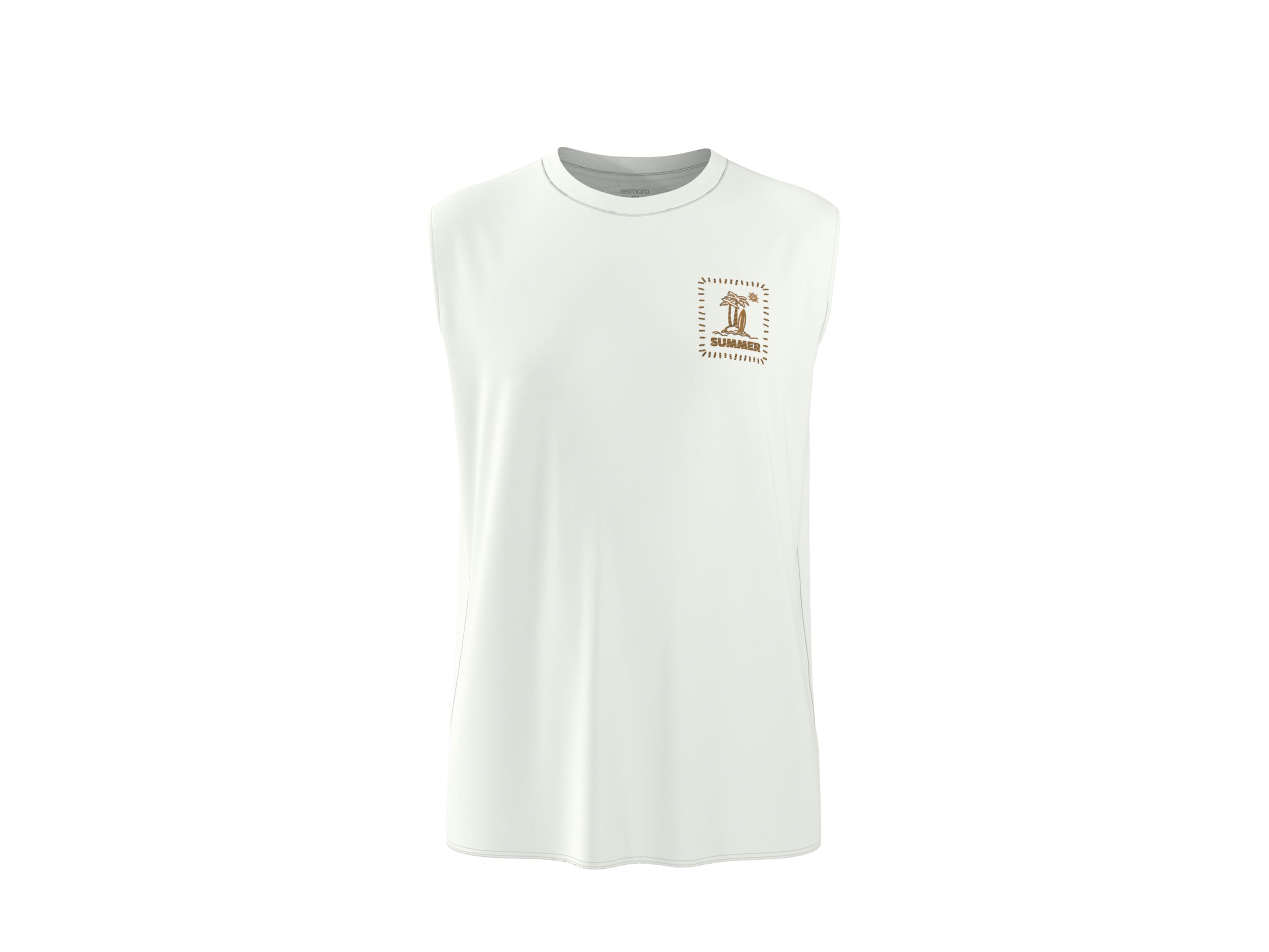 ESMARA® Pánsky top (biela, S (44/46)) 1