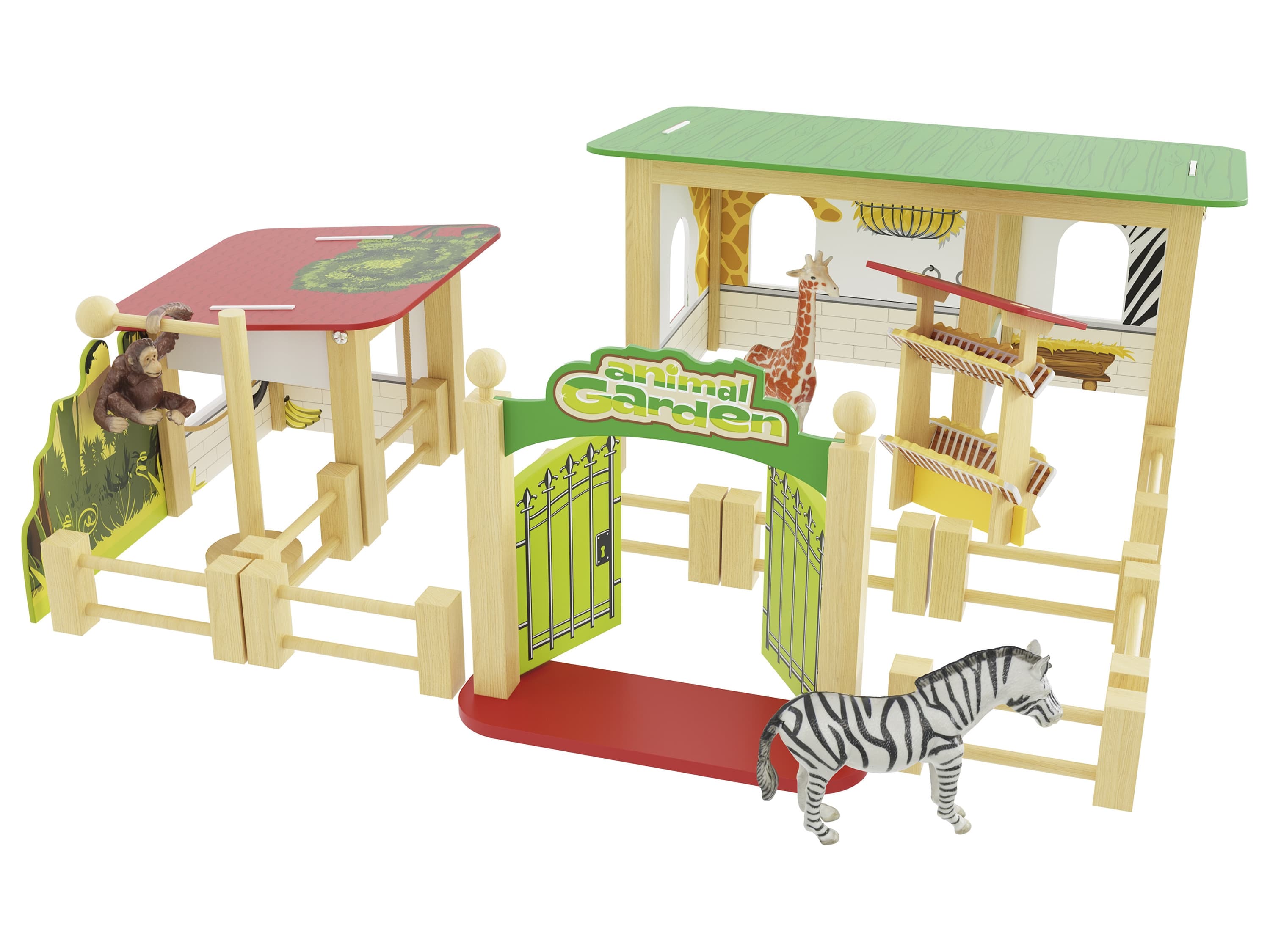 Playtive Drevený sedliacky dvor/zoo/strom pre lesné víly (zoo) 1