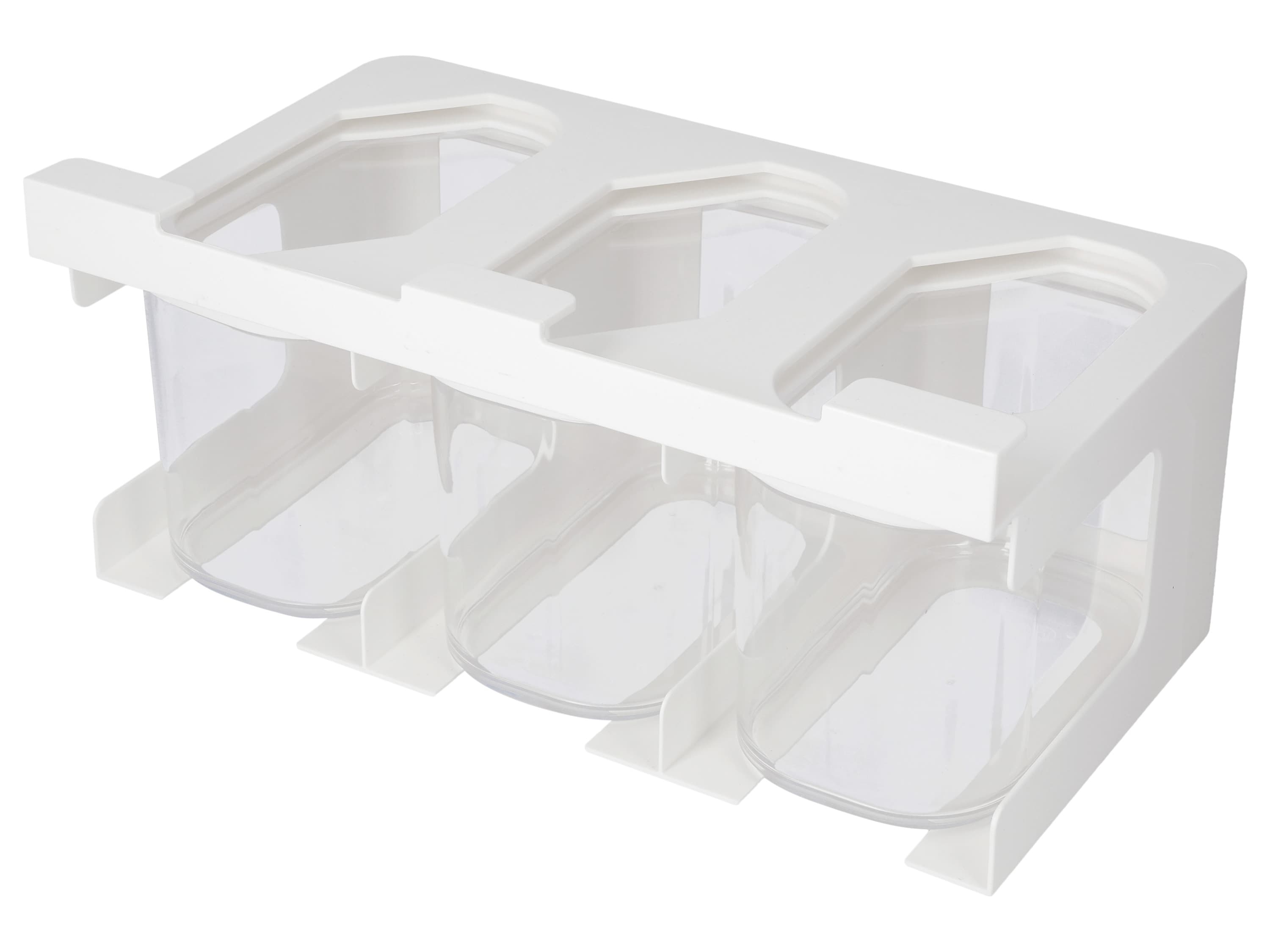 SILVERCREST® Súprava dóz s držiakom (organizér pod poličku, nízky)