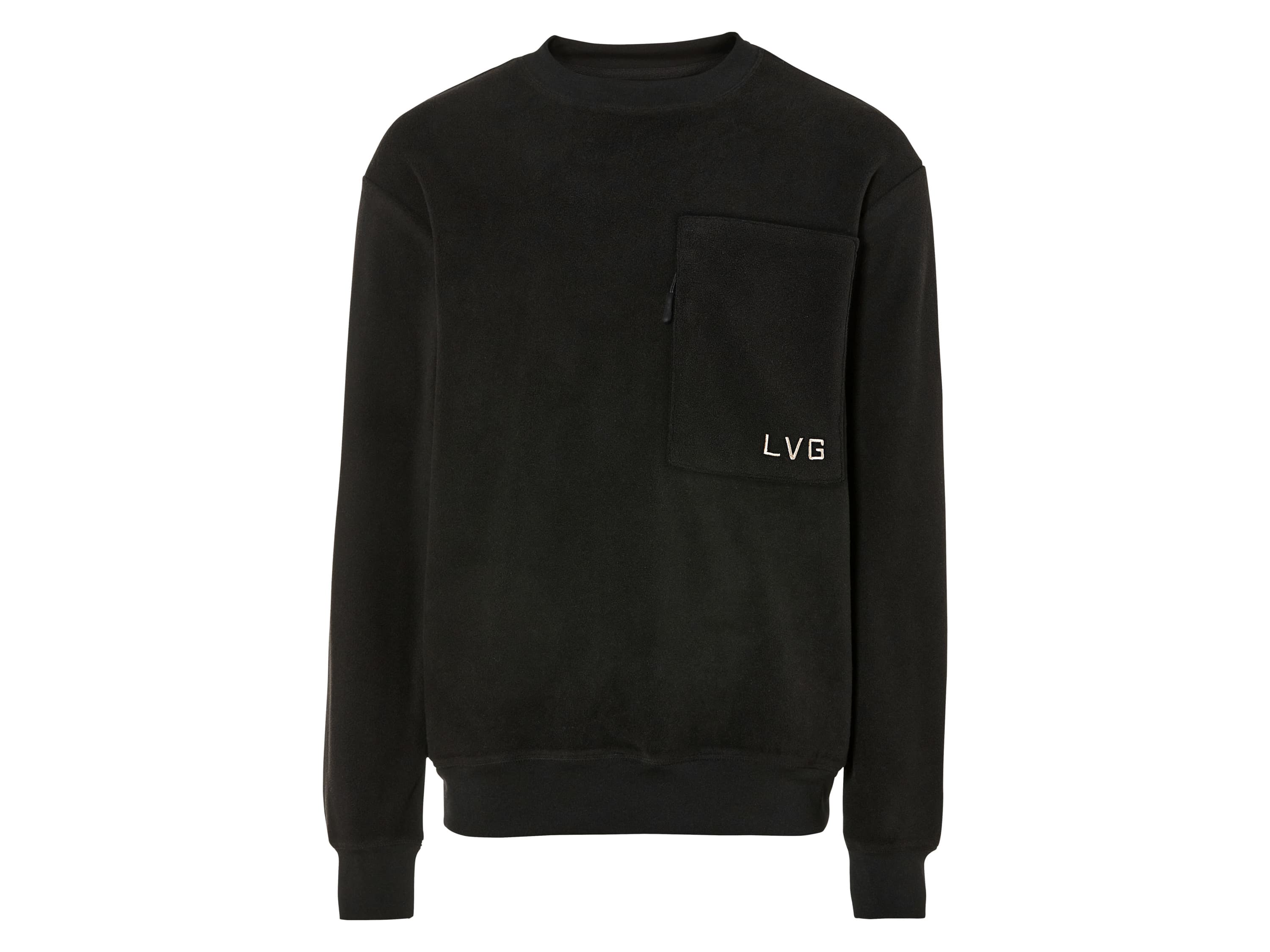 LIVERGY® Pánska flísová mikina (M (48/50), čierna) 1