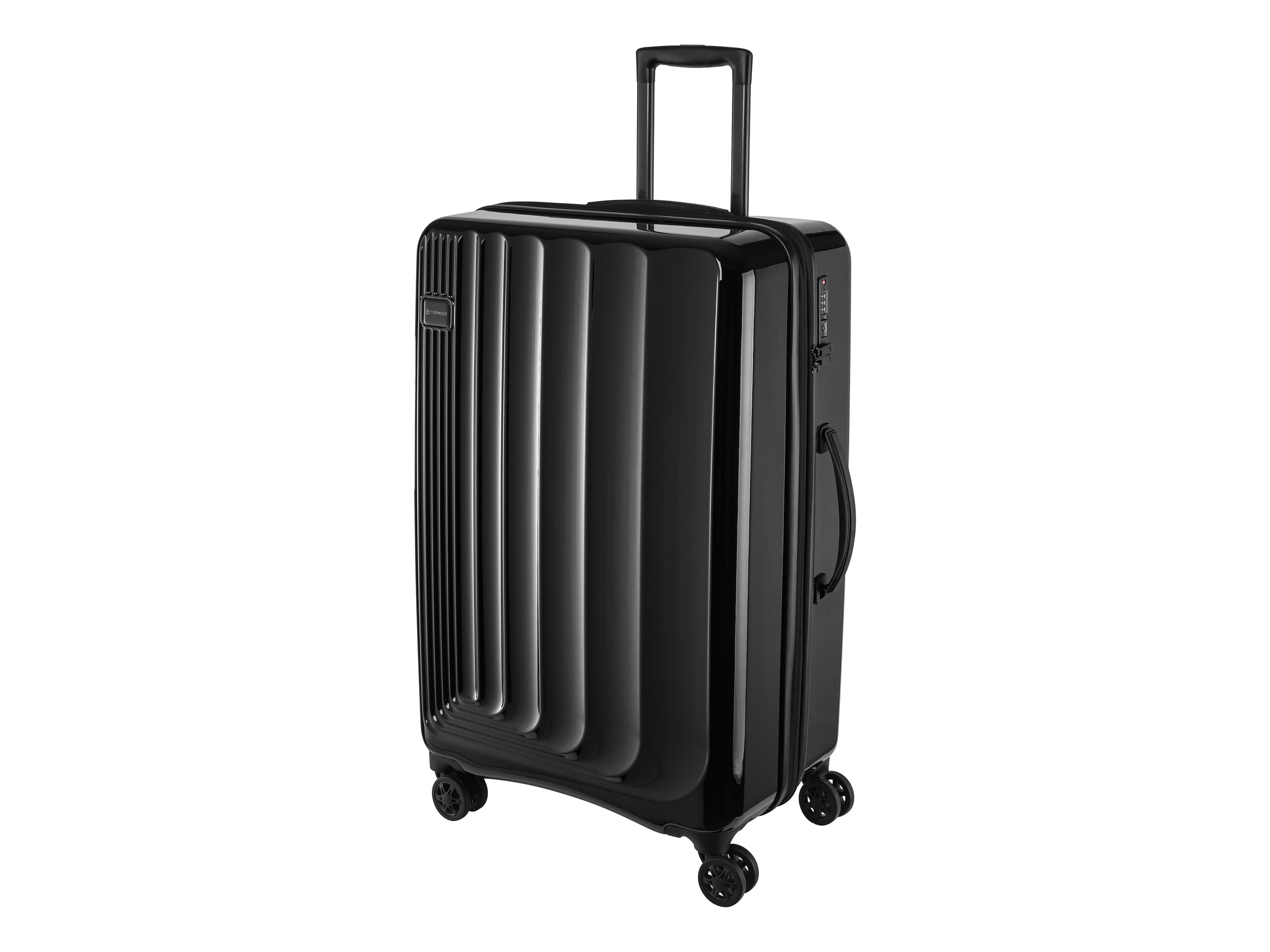 TOPMOVE® Cestovný kufor, 77/87,5 l, čierny