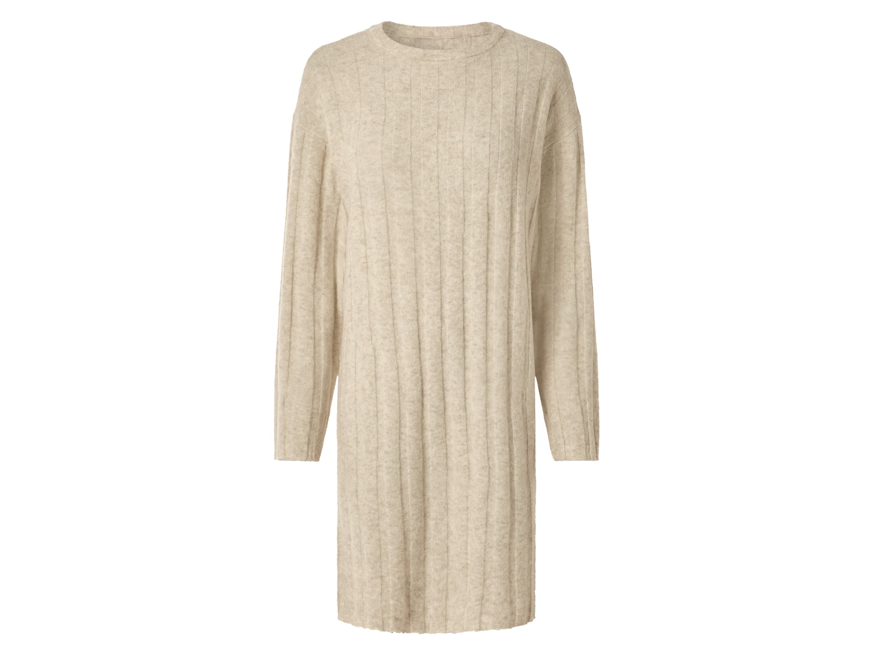 esmara® Dámske pletené šaty (béžová, S (36/38)) 1