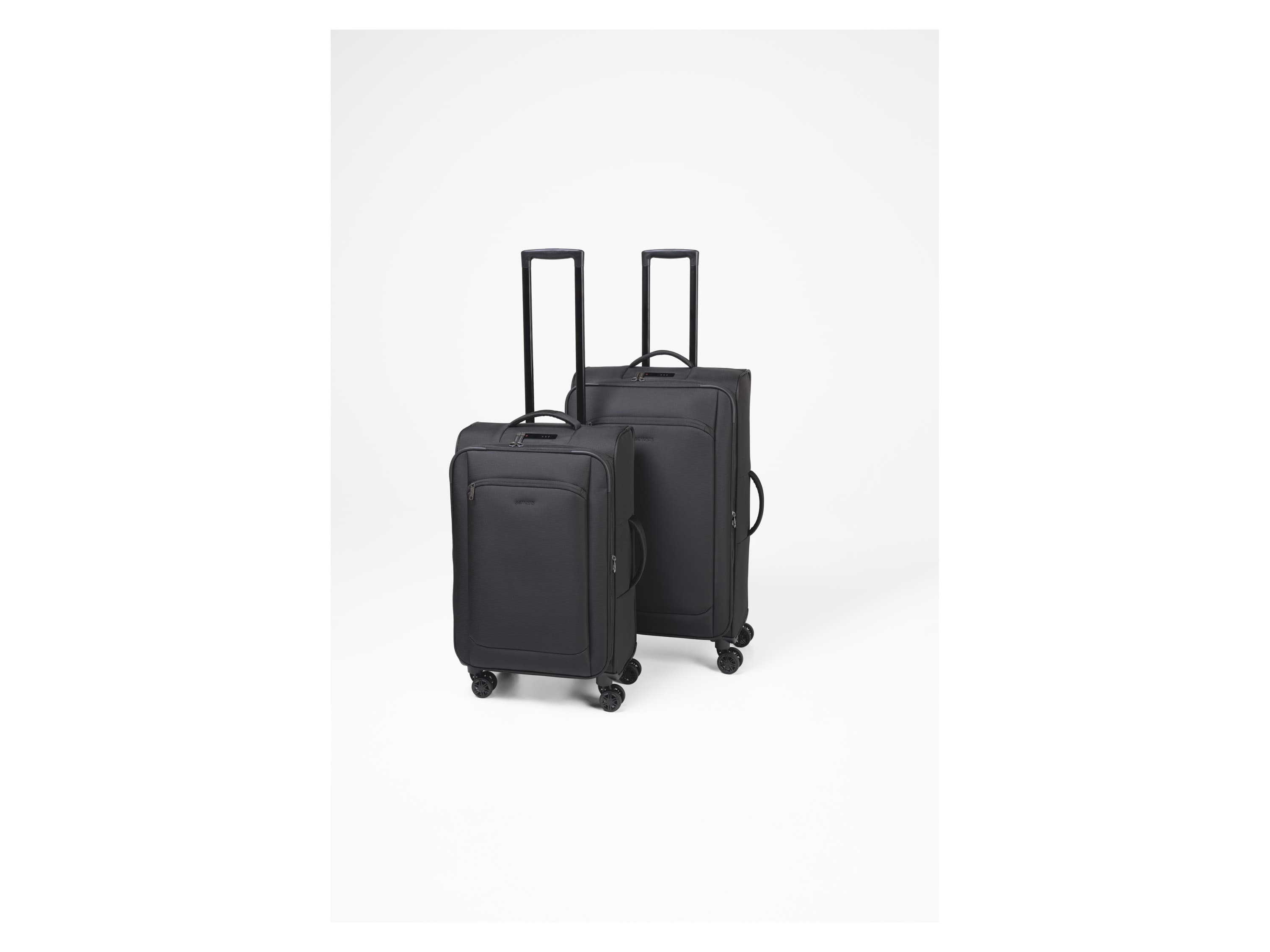 ESMARA® Súprava cestovných kufrov, čierna, 2-dielna 1