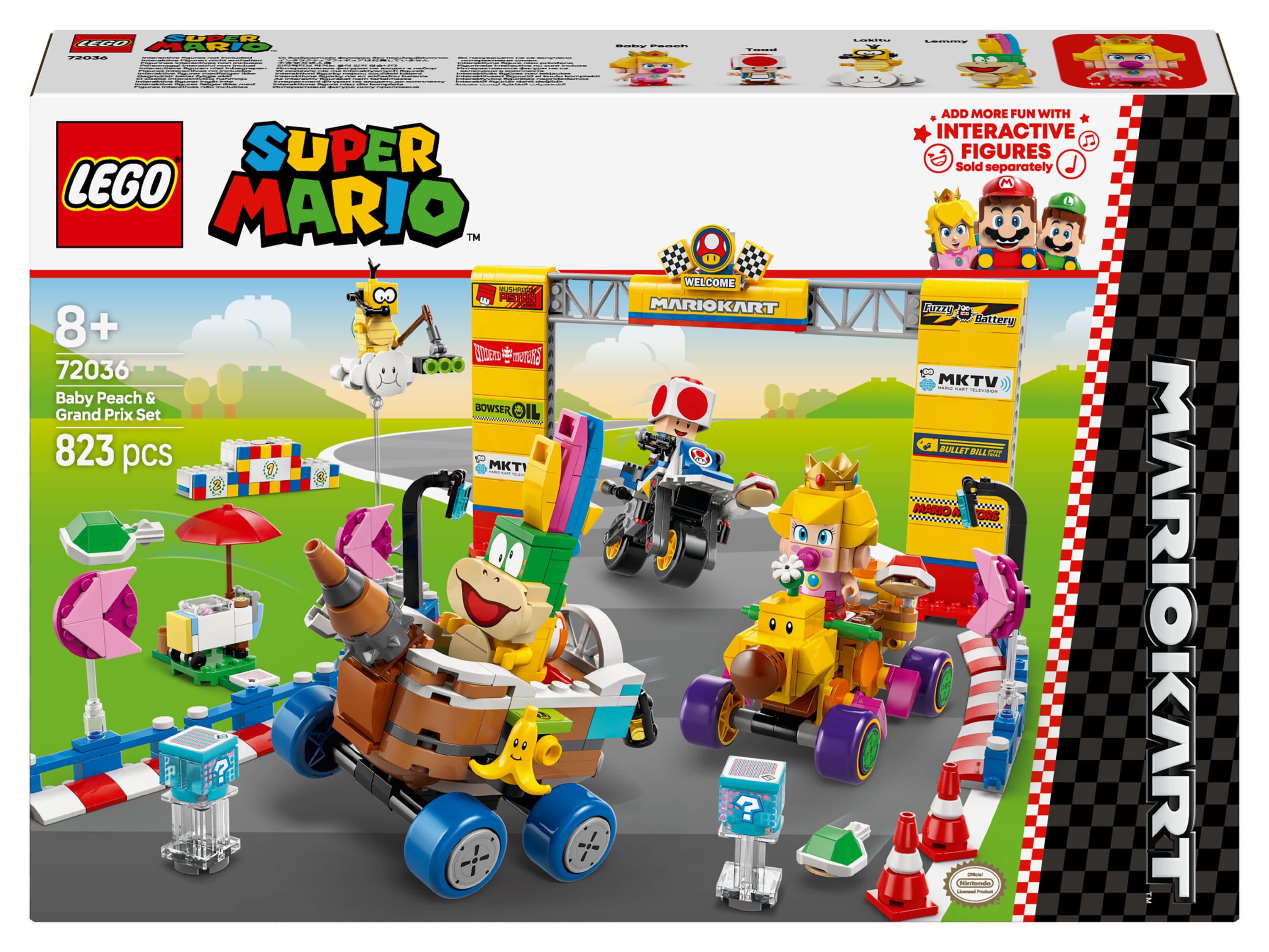 LEGO® SUPER MARIO 72036 Mario Kart™ – Baby Peach a sada Grand Prix 1