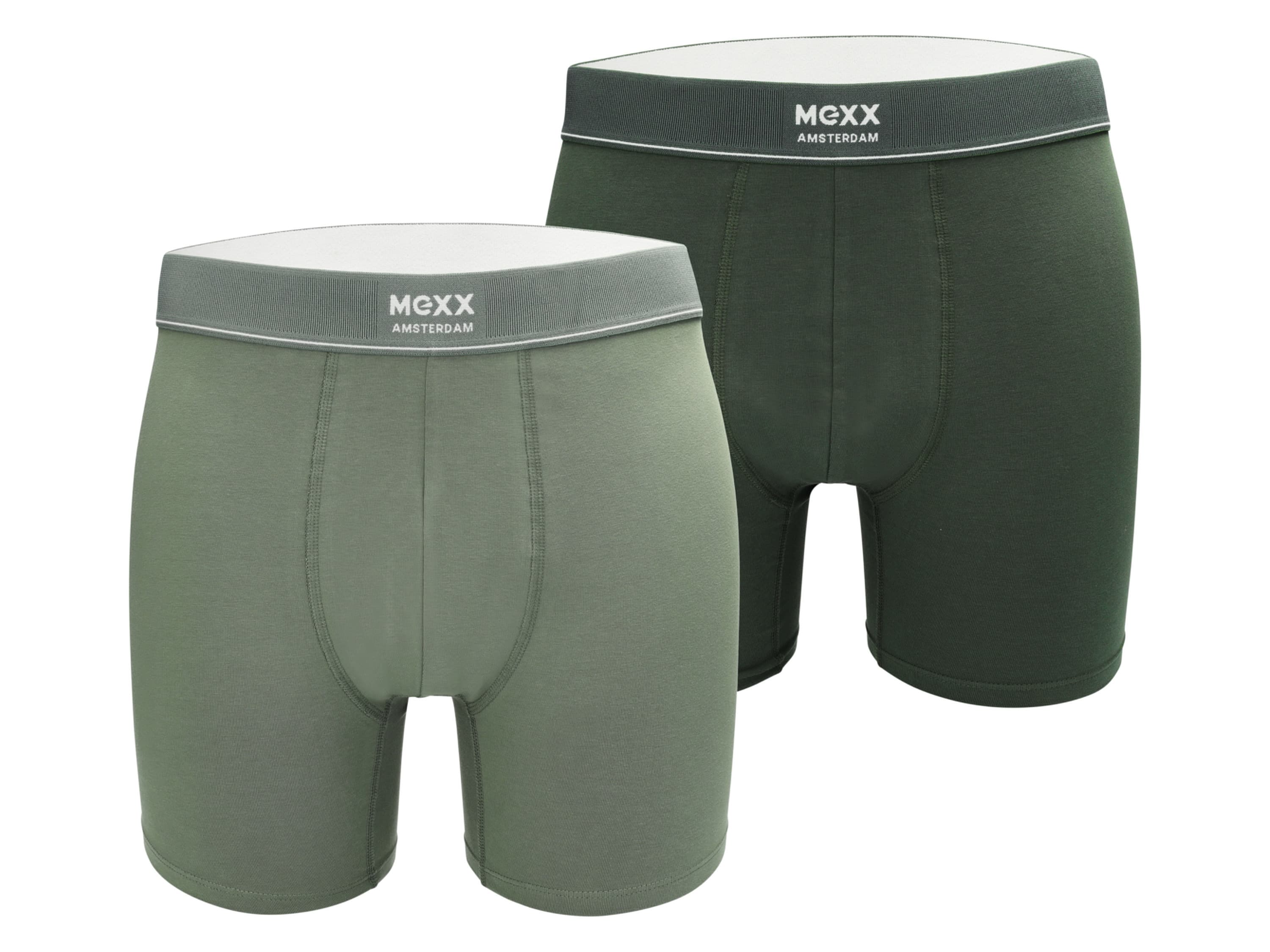 MEXX Pánske boxerky, 2 kusy (tmavozelená/zelená, M) 1