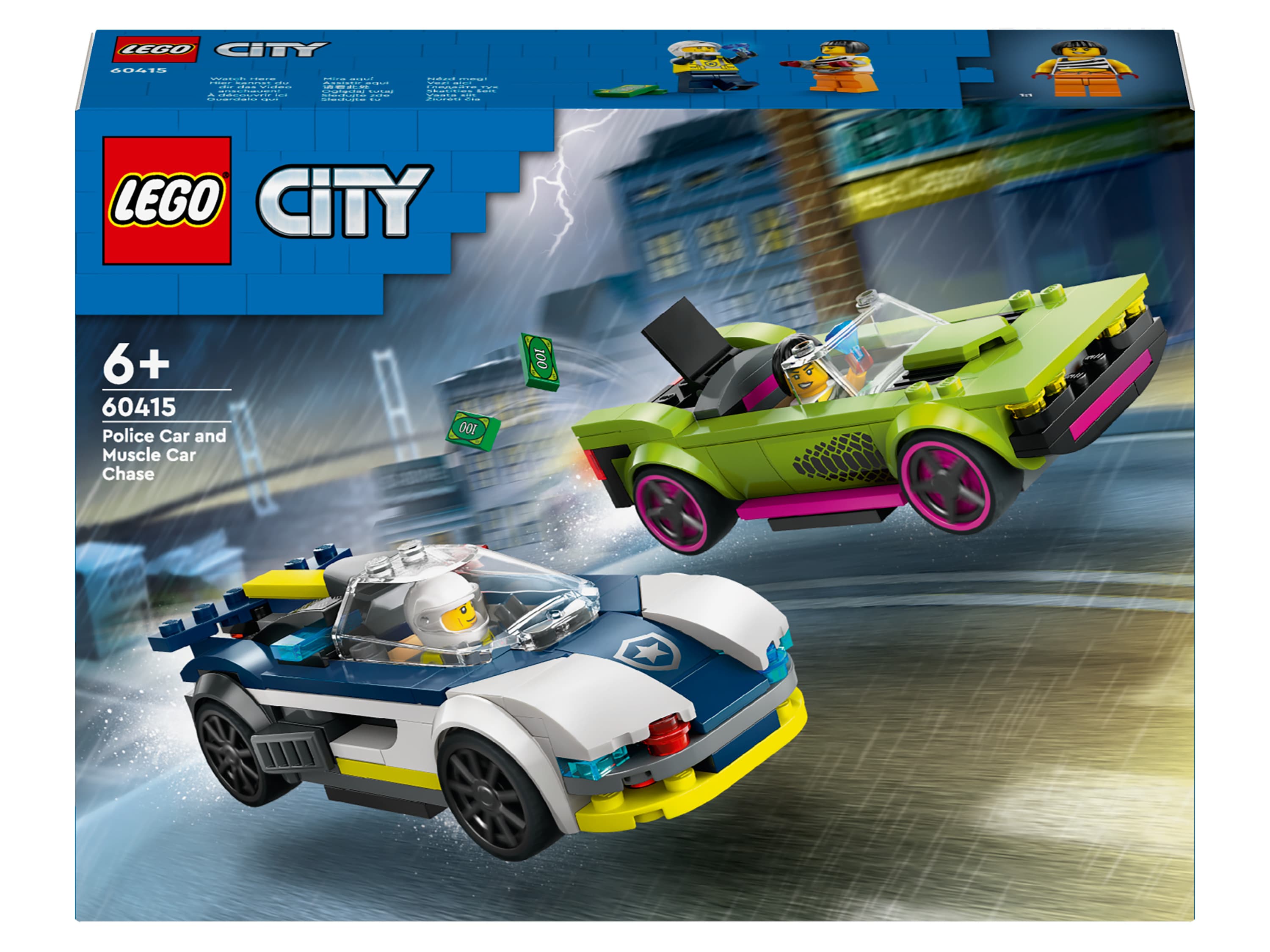 LEGO® CITY 60415 Naháňačka policajného auta a športiak 1