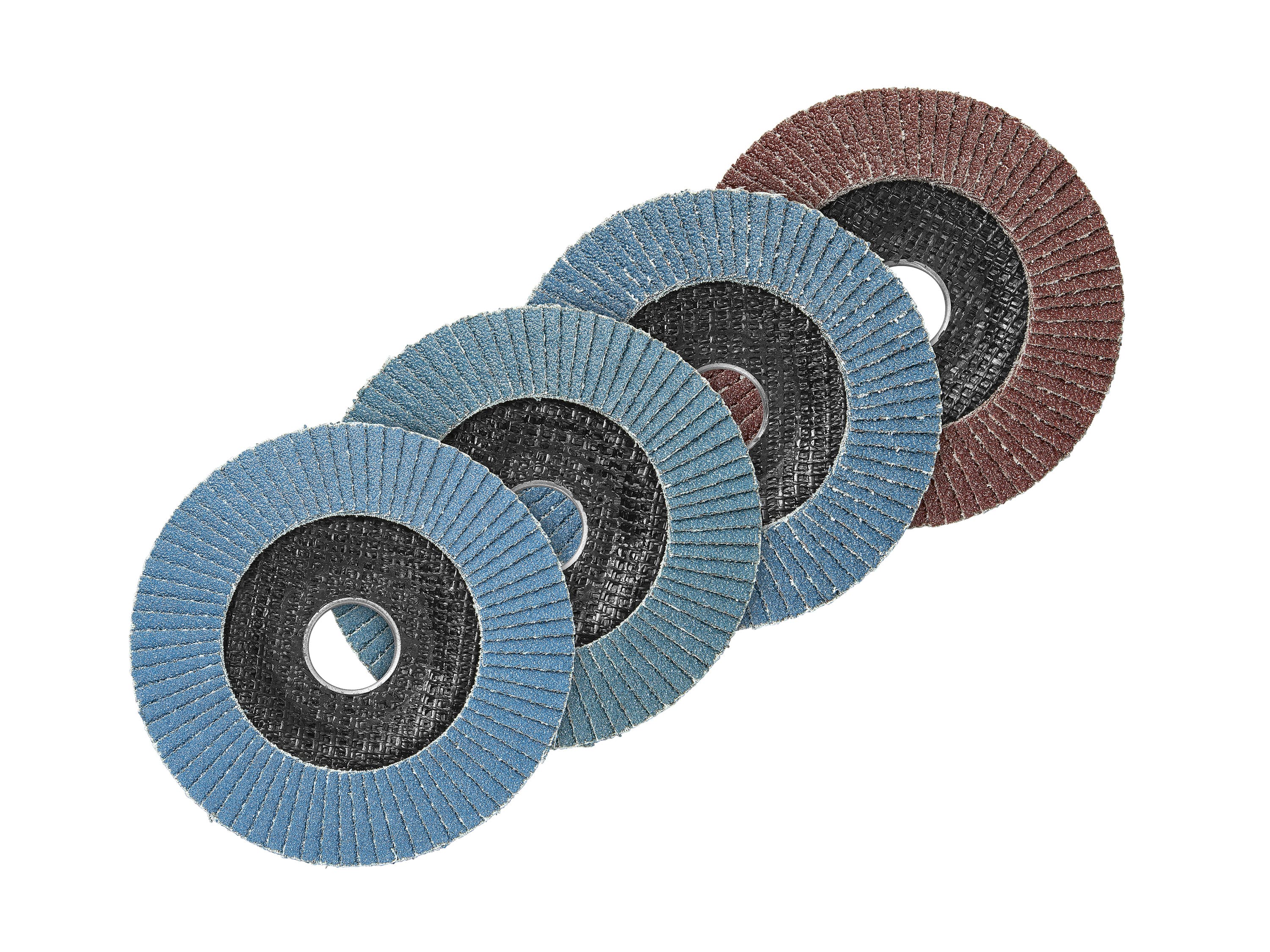 PARKSIDE® Príslušenstvo k uhlovej brúske, 115 mm (súprava vejárových brúsnych kotúčov, 4-dielna)