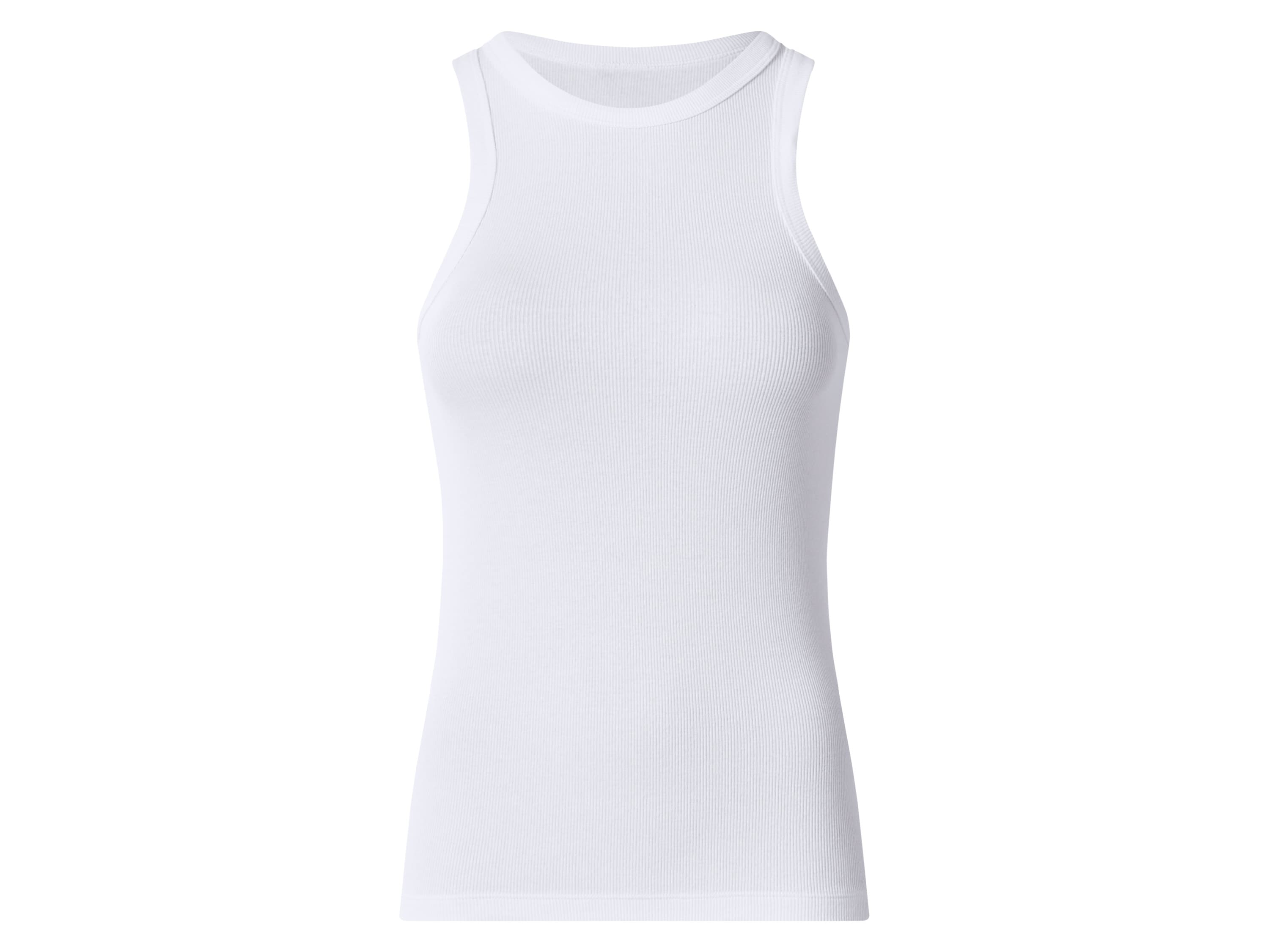 esmara® Dámske rebrované tielko (biela, L (44/46)) 1