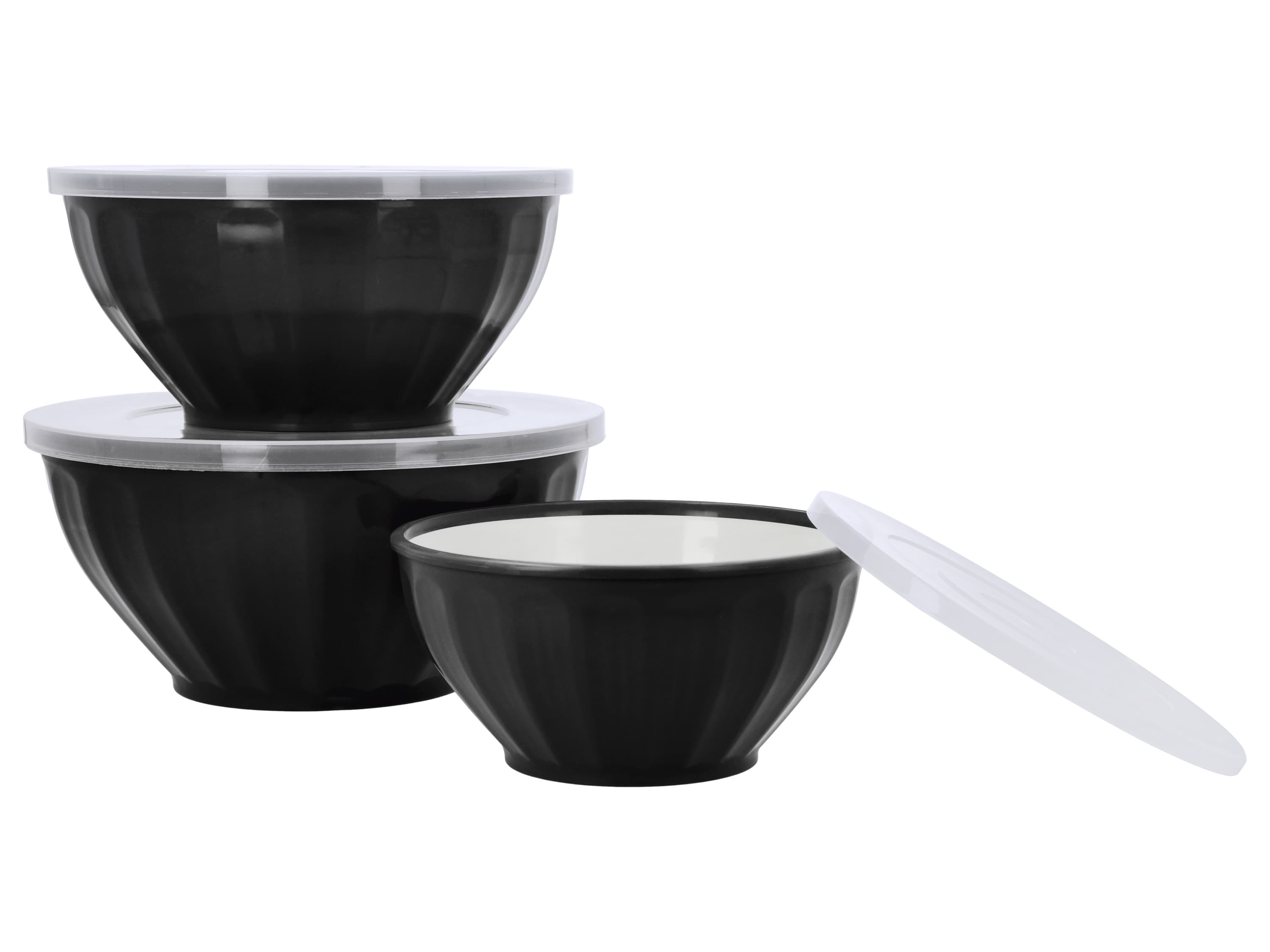 SILVERCREST® Súprava misiek, 3-dielna (Čierna)