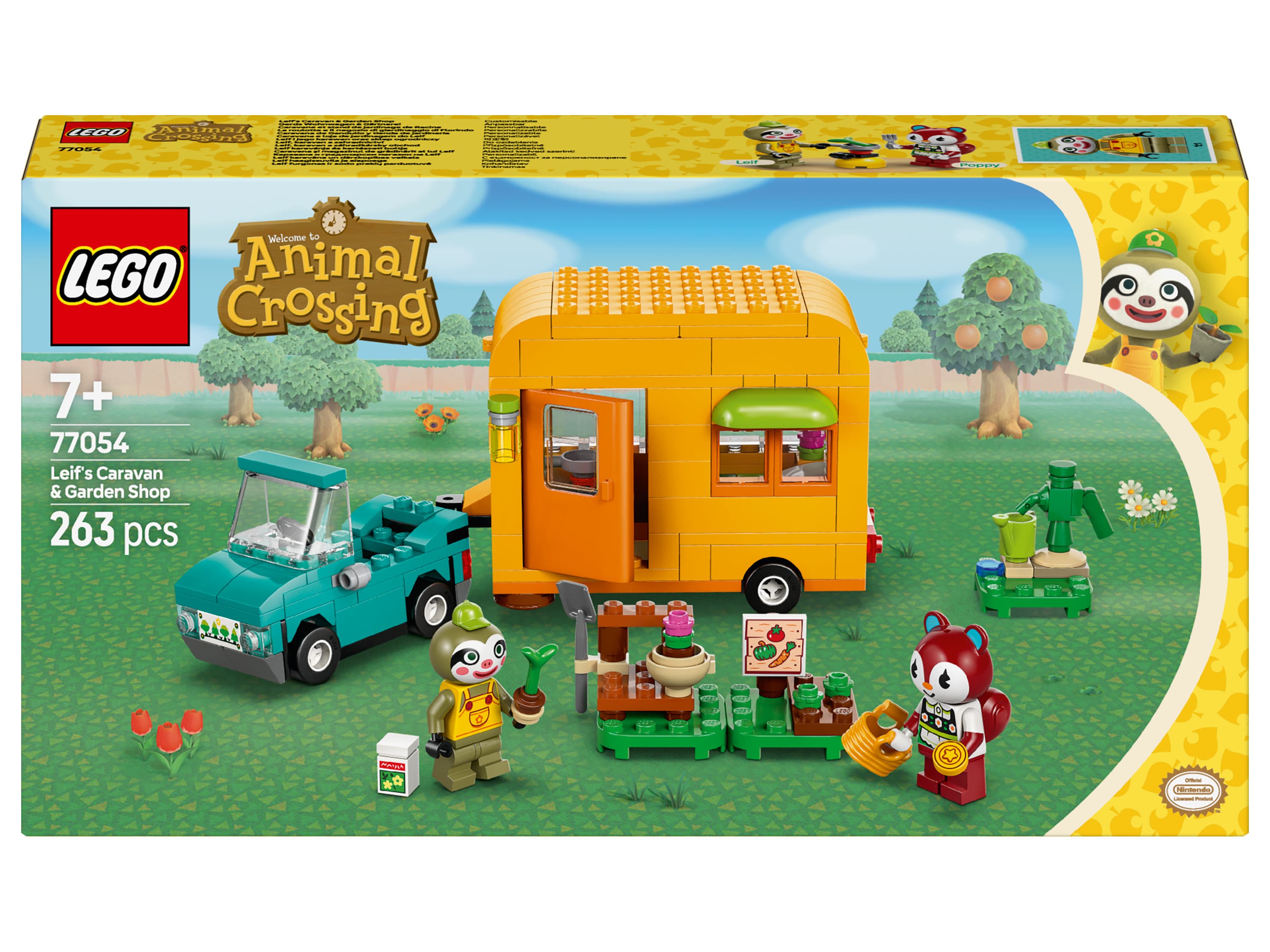 LEGO® Animal Crossing 77054 Leif, karavan a záhradkársky obchod 1