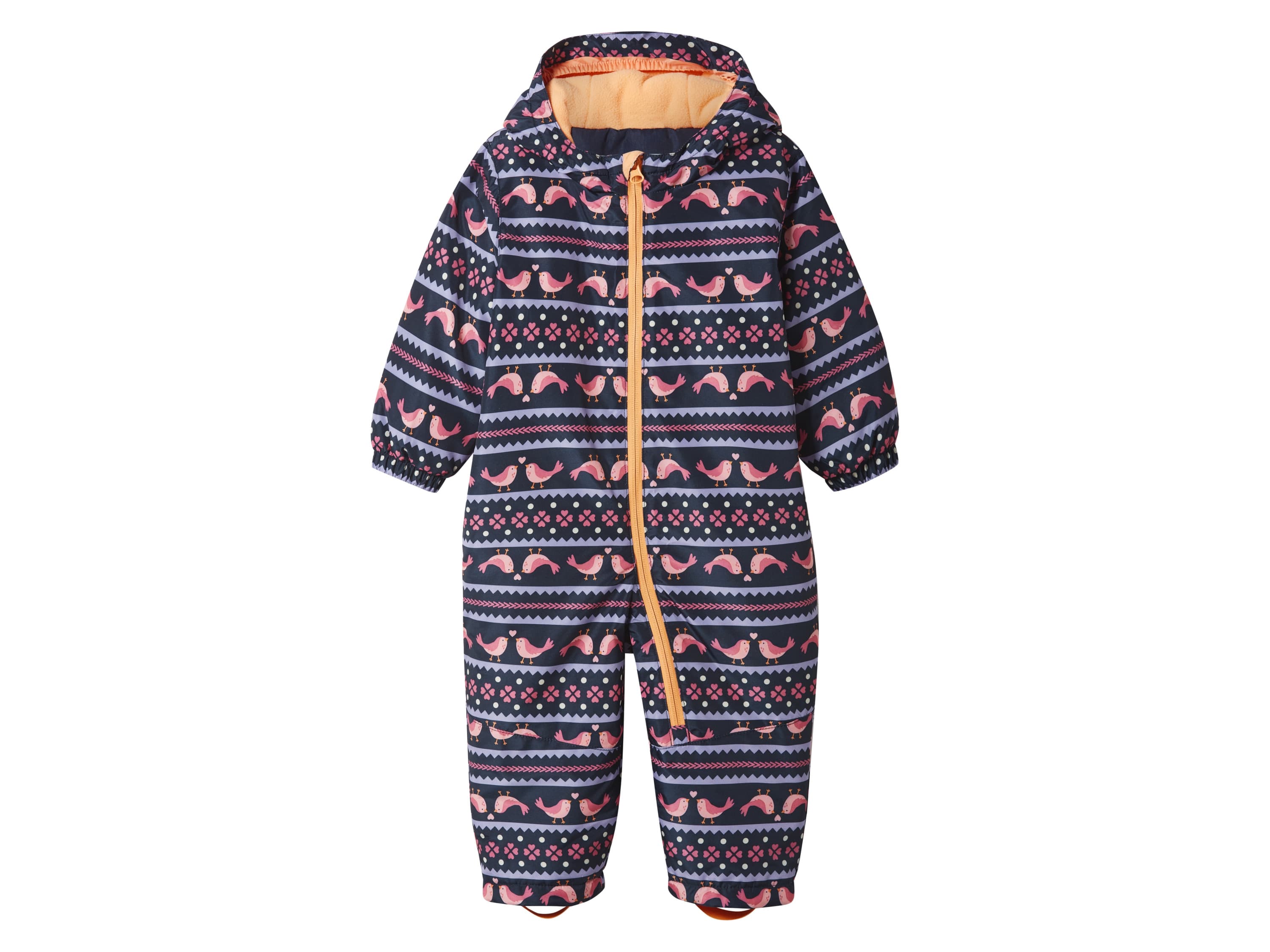 lupilu® Dievčenský zimný overal (navy modrá/bledoružová, 86)