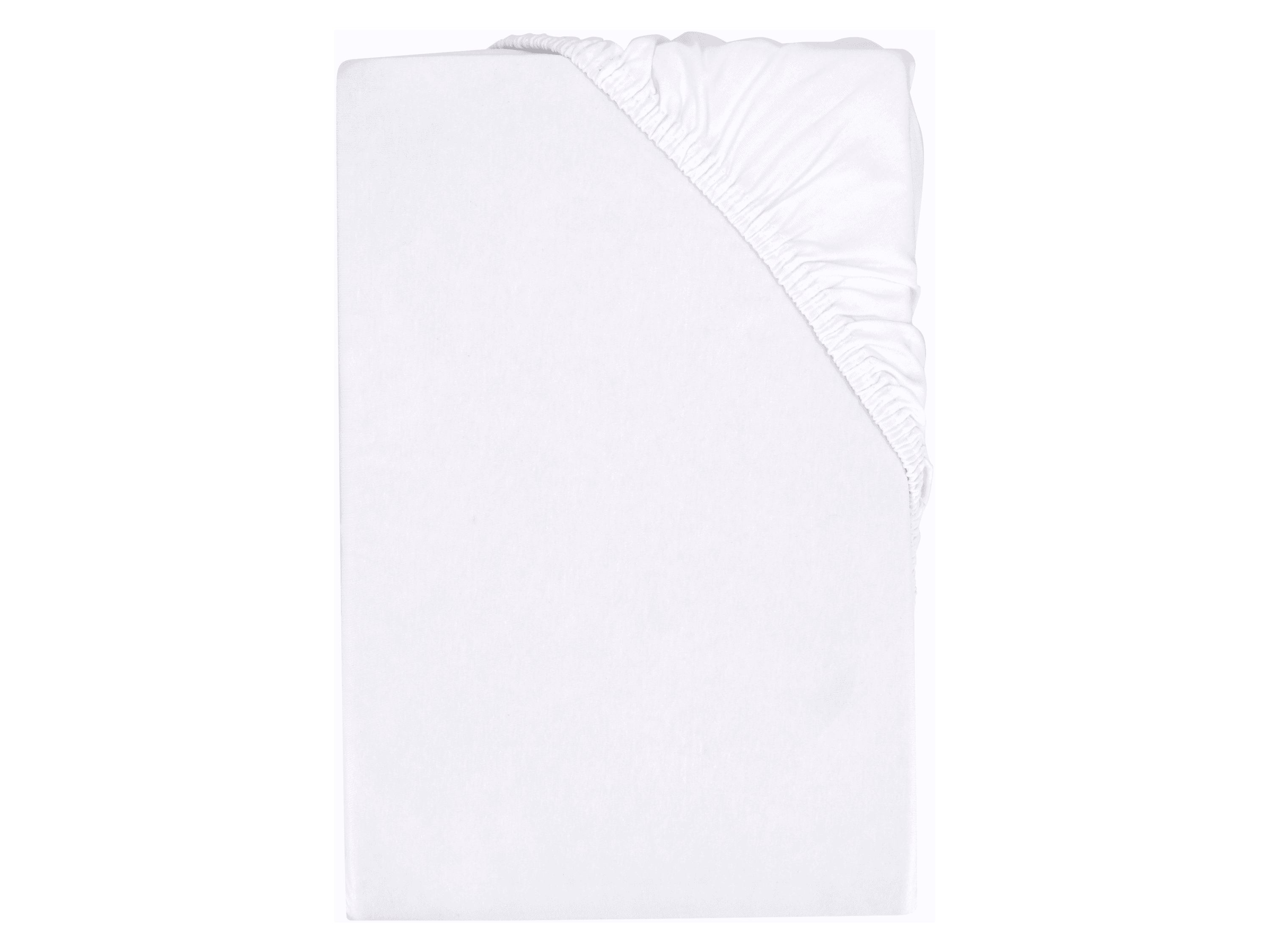 LIVARNO home Bi-elastická napínacia plachta na boxstringovú posteľ, 180 – 200 x 200 cm (biela) 1