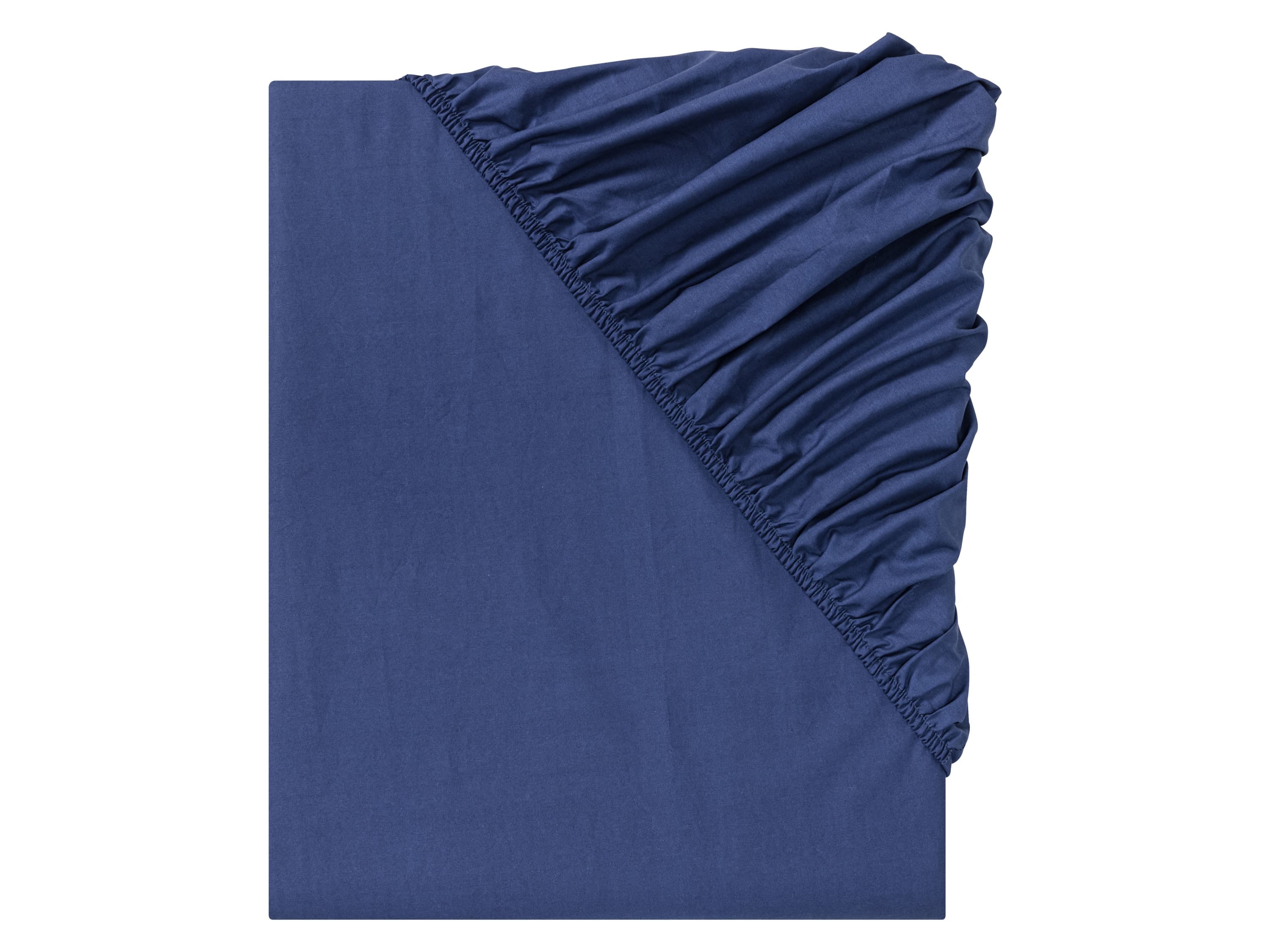 LIVARNO home Perkálová napínacia plachta, 140 - 160 x 200 cm (modrá) 1