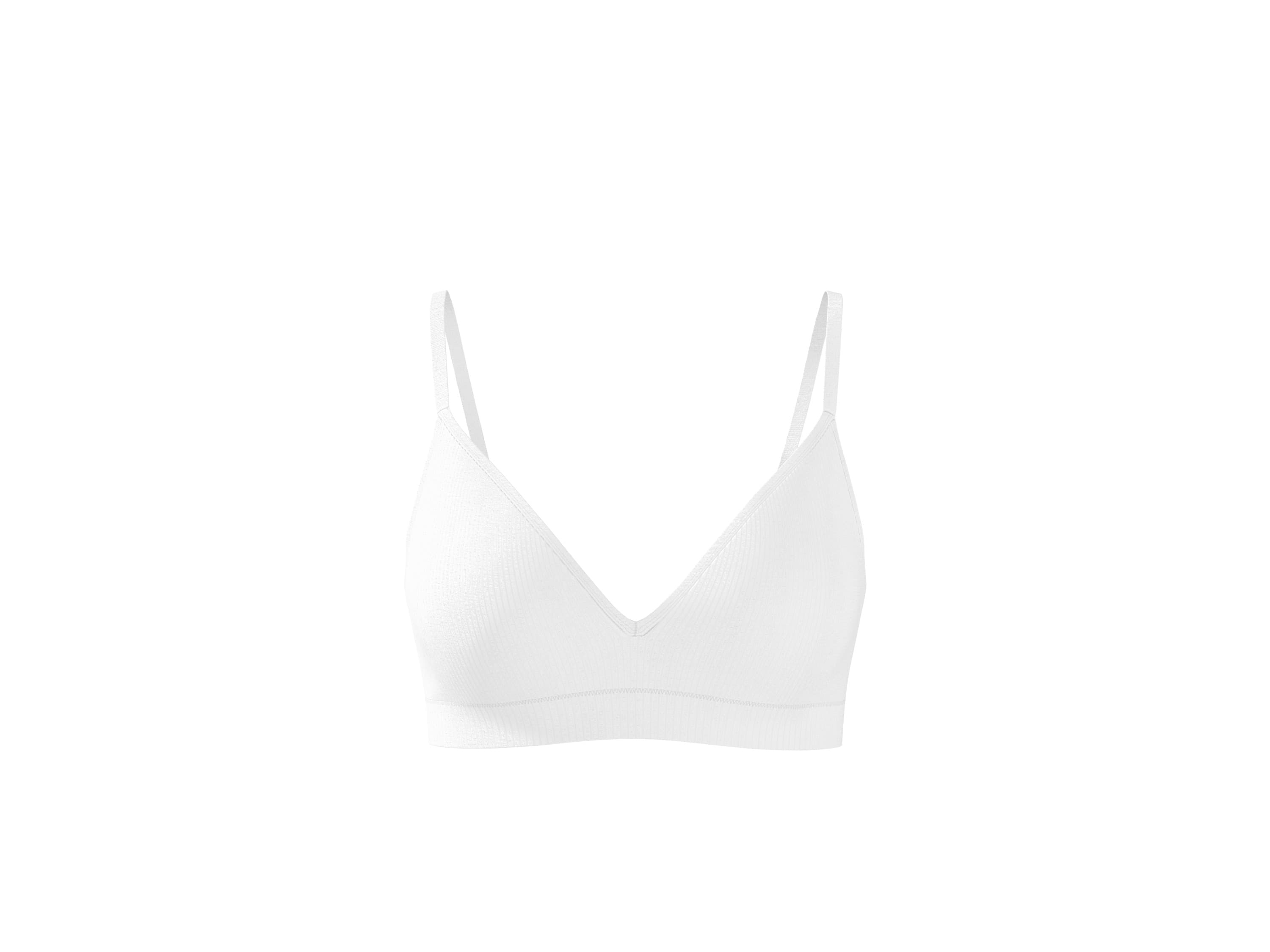 ESMARA® Dámska rebrovaná podprsenka (biela, 85B) 1