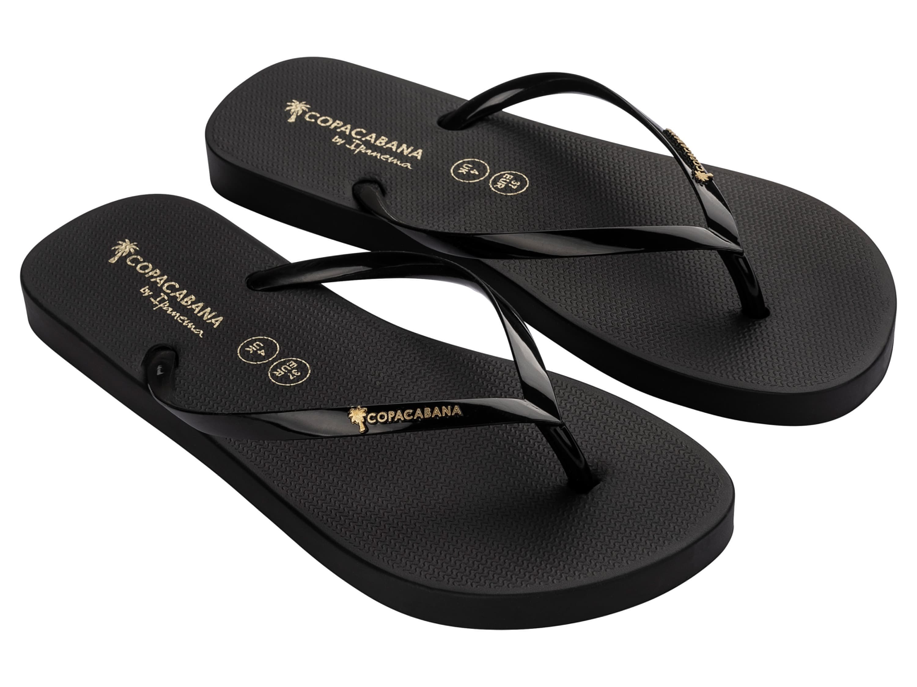Copacabana by Ipanema Dámske/Pánske žabky (čierna/zlatá, 39)