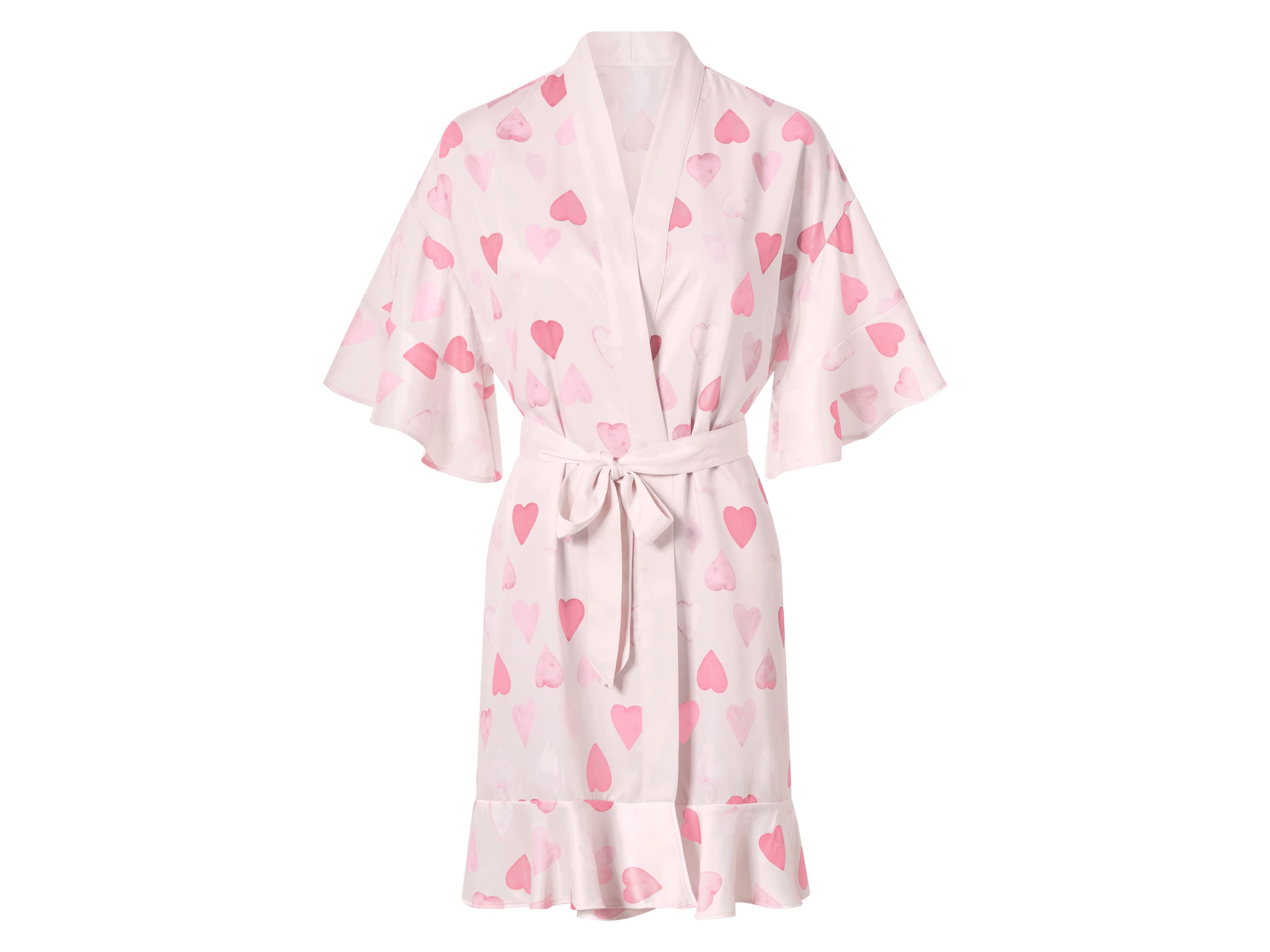esmara® Dámske saténové kimono (bledoružová, S (36/38)) 1